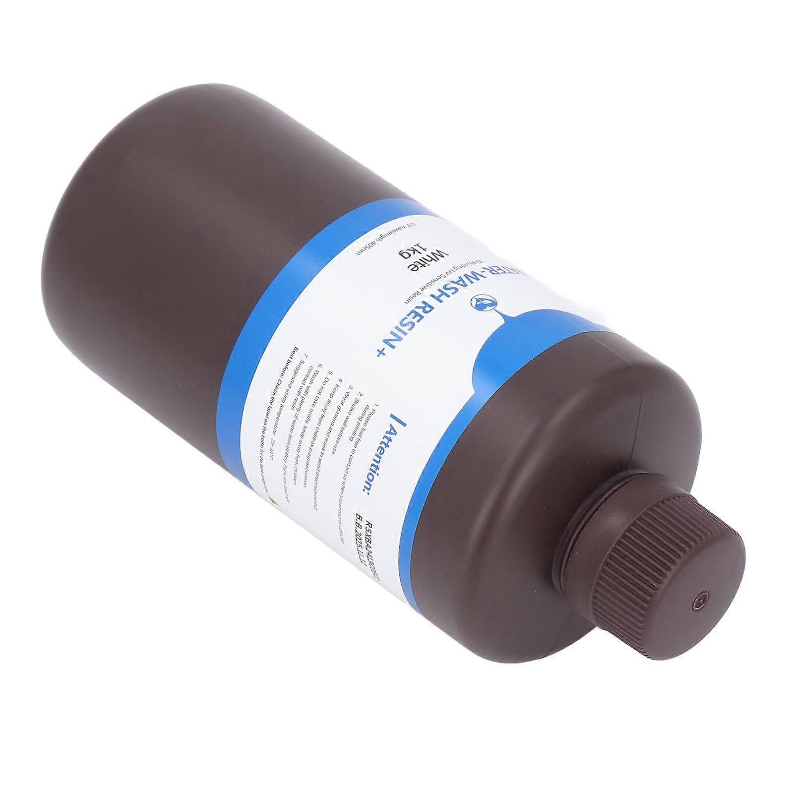 3D Print Resin Castable Water Washable UV Curing High Resolution 80 Shore Hardness 1KG Consumables White 