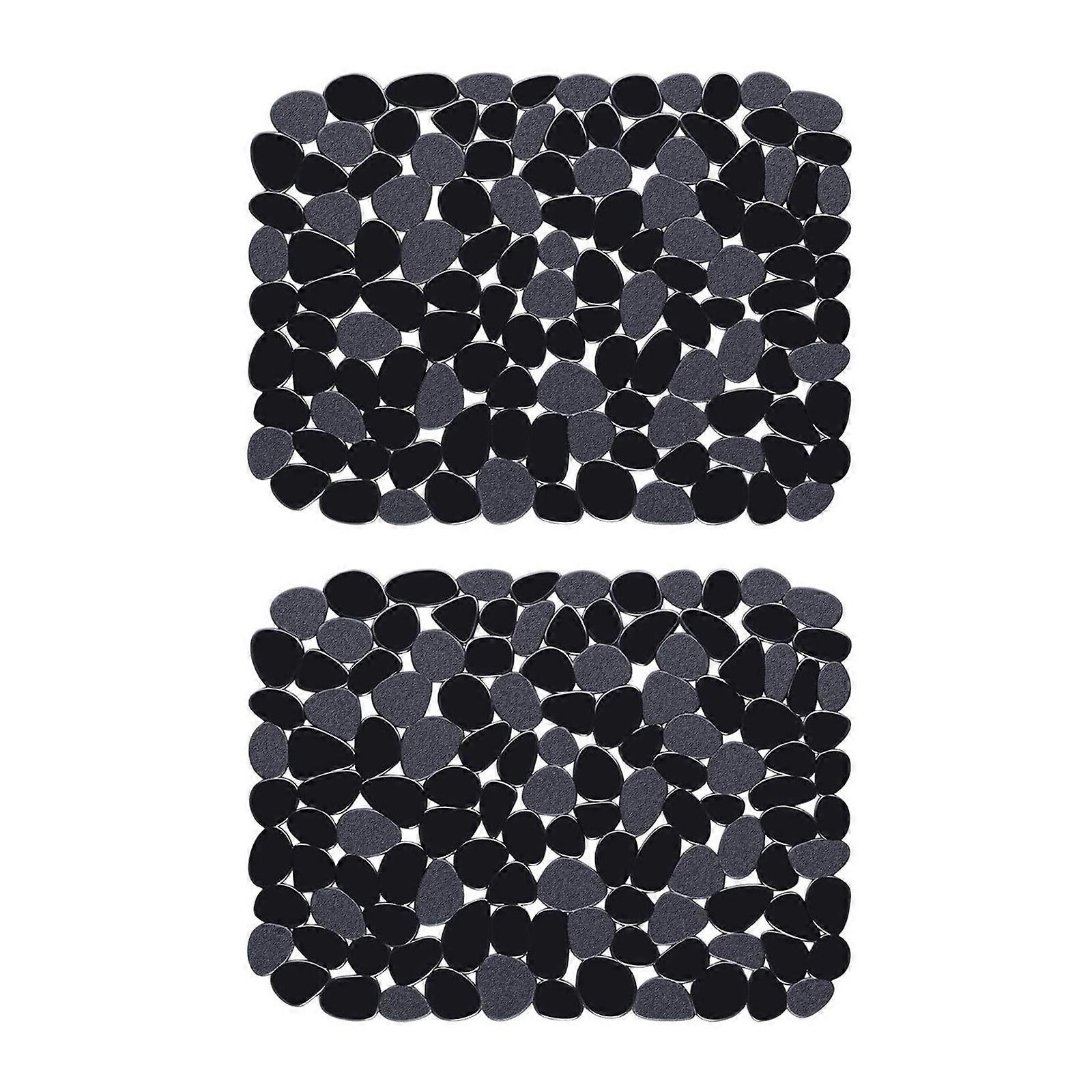 2pcs Kitchen Sink Protector Pad Grid Accessories Dishes Drying Mat Sink Bottom Tableware Drain Pad Countertop Drainage Multicolor
