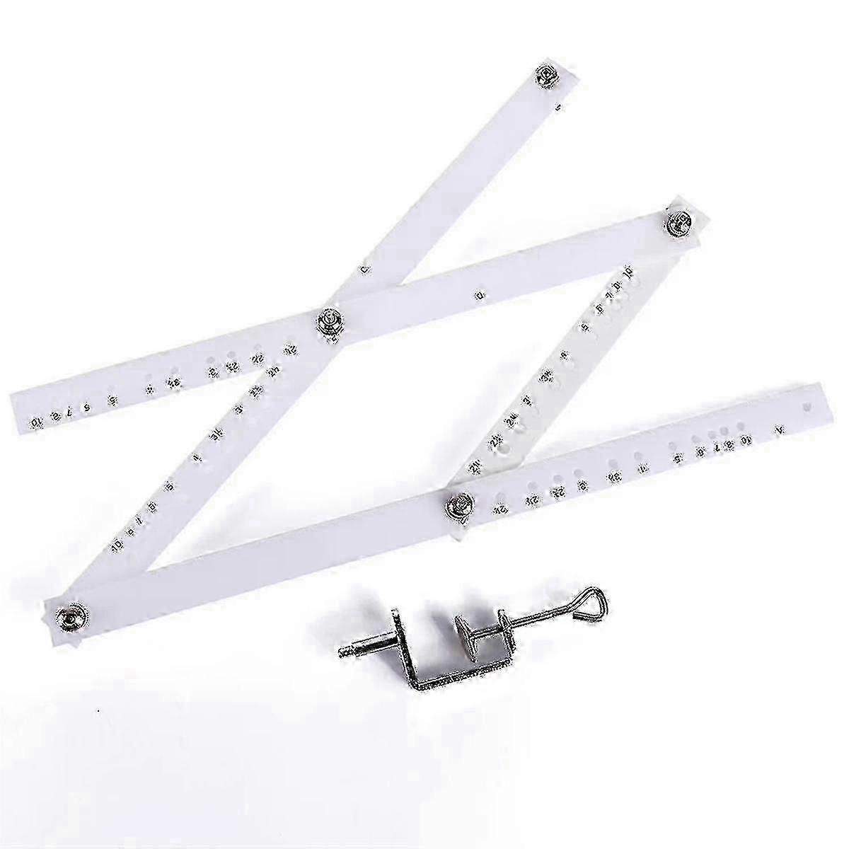 Scale Folding Ruler: Artist's Drawing Tool with Reducer & Enlarger for Office Use