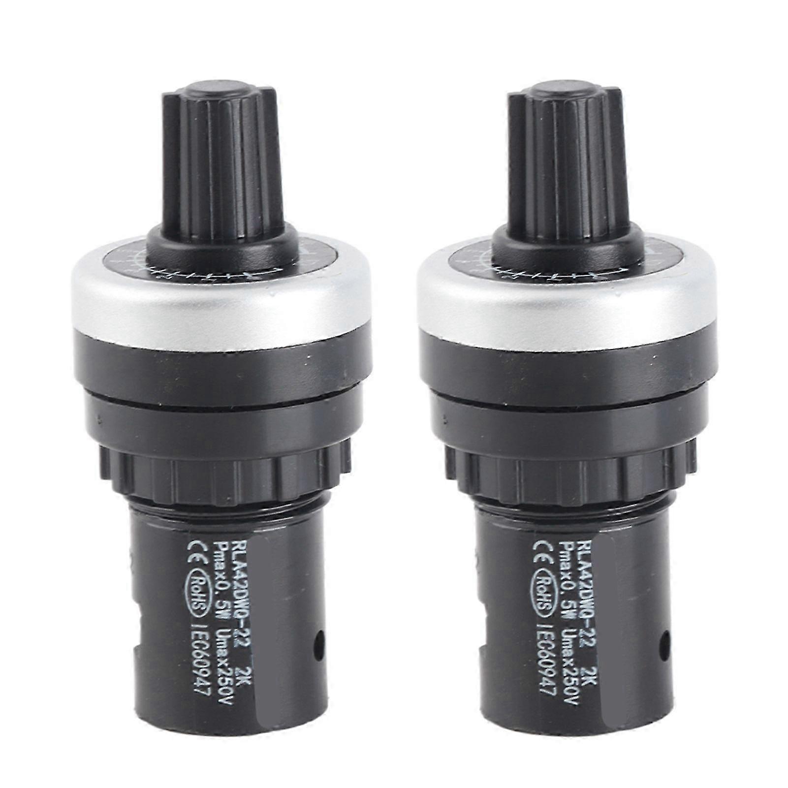 LA42DWQ High Accuracy Variable Speed Adjustable Single Circle Potentiometer 22mm 2K