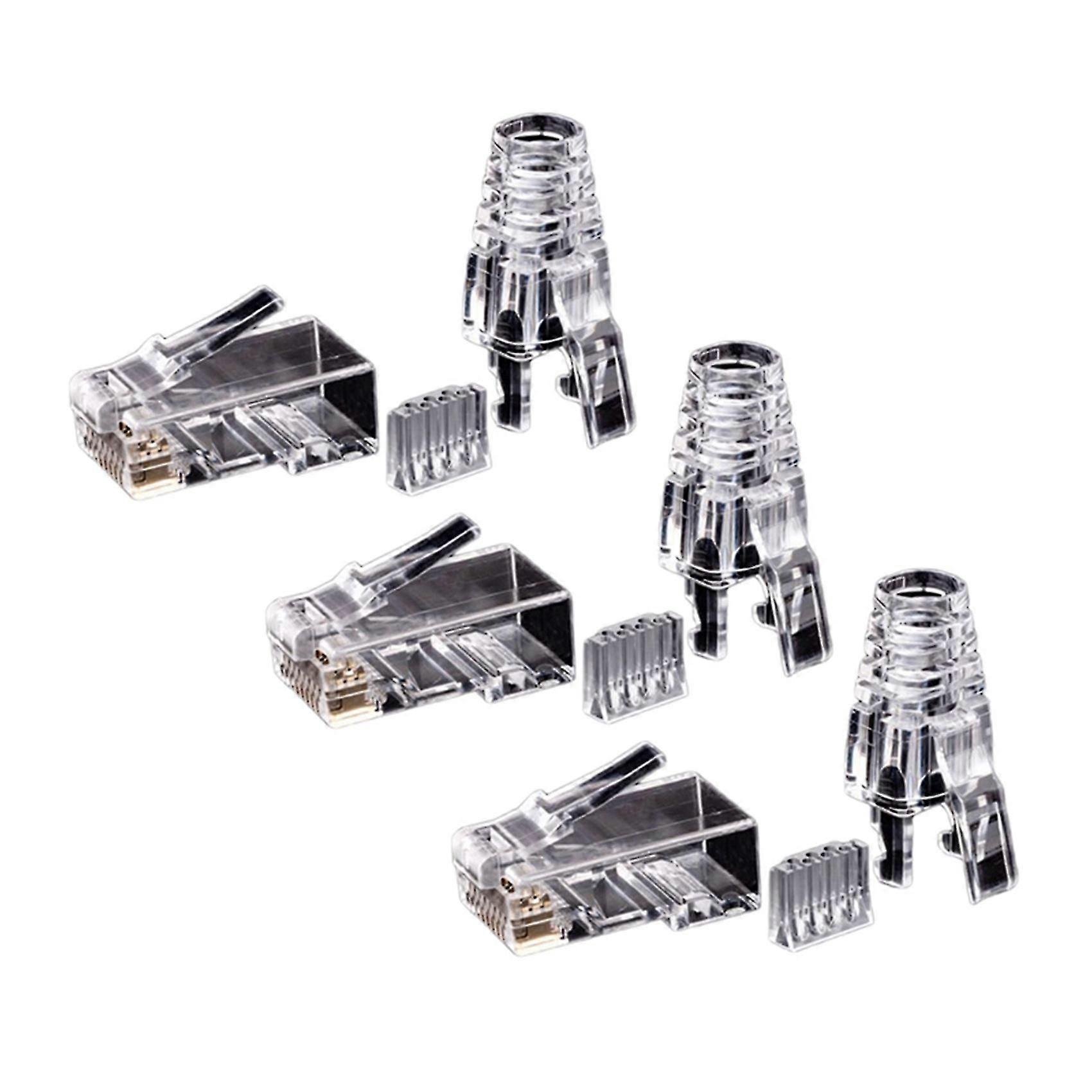 150pcs Cat6 Rj45 Connector Utp Cable Ethernet Jack 8p8c Network Cat 6 Modular Plugs With 6.5mm Rj45