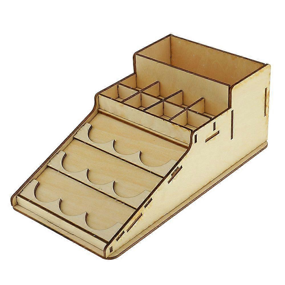 Wooden Epoxy Tools Storage Holder Paint Brushes Rack Model Organizer #1