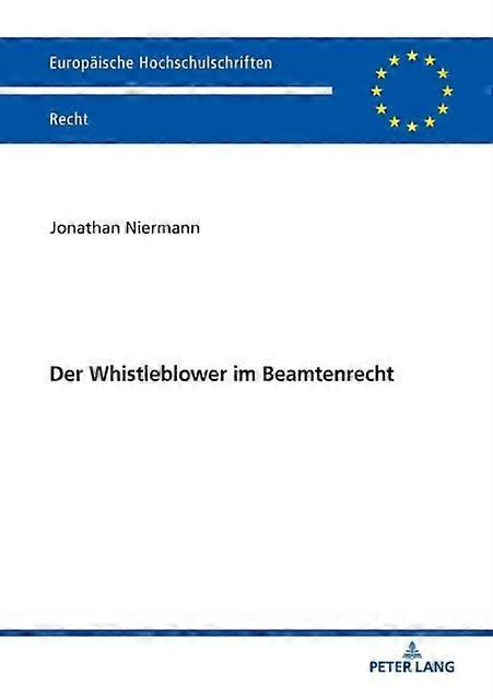 Der Whistleblower Im Beamtenrecht by Jonathan Niermann Paperback