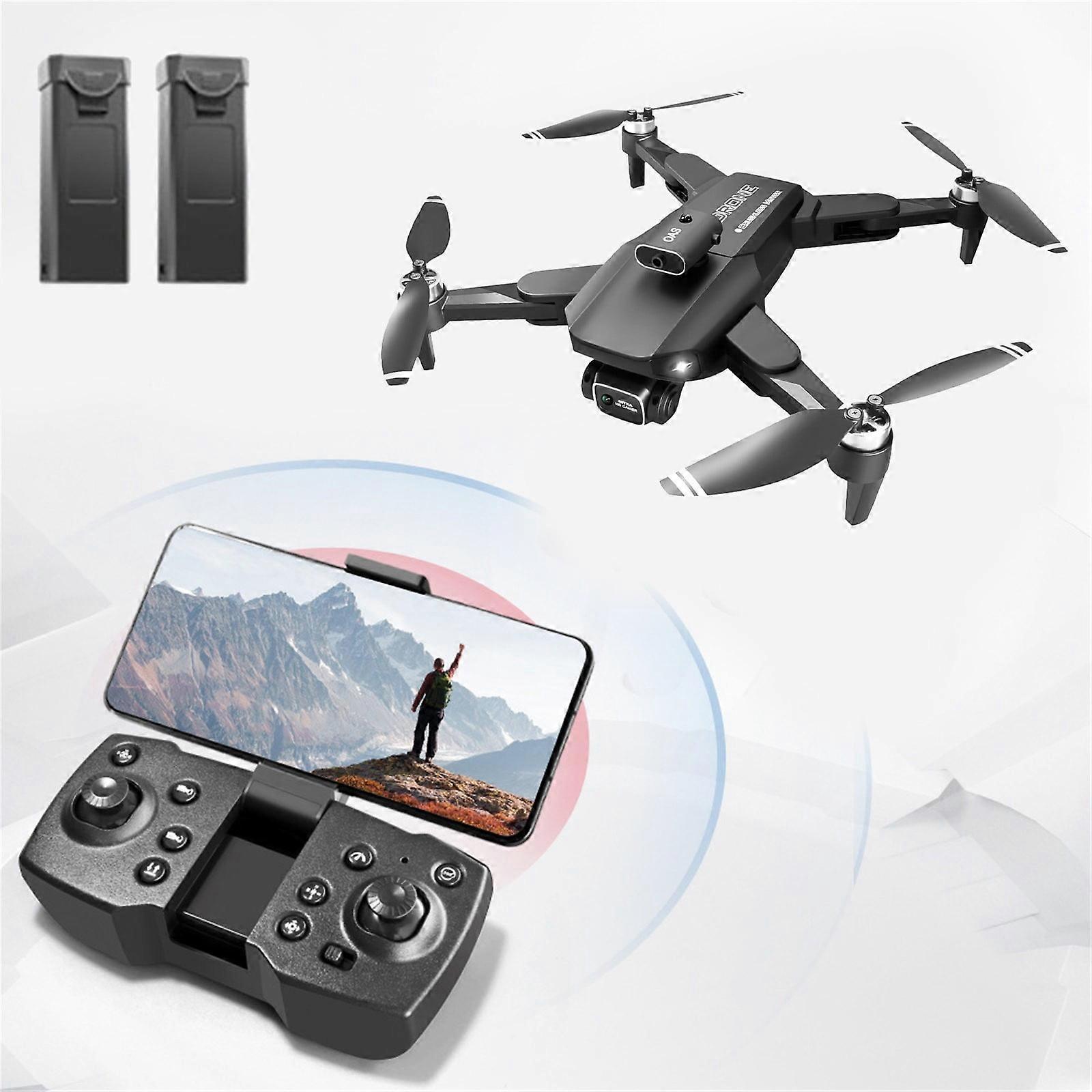 Brushless HD Aerial Drone Intelligent Obstacle Avoidance Remote Control Aircraft Optical Quadcopter (black), DV Camera
