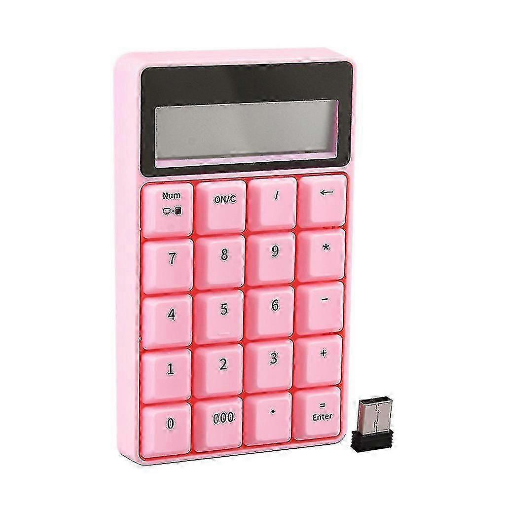 Numeric Keyboard Keypad Wireless Number Numpad With Lcd Display Digital