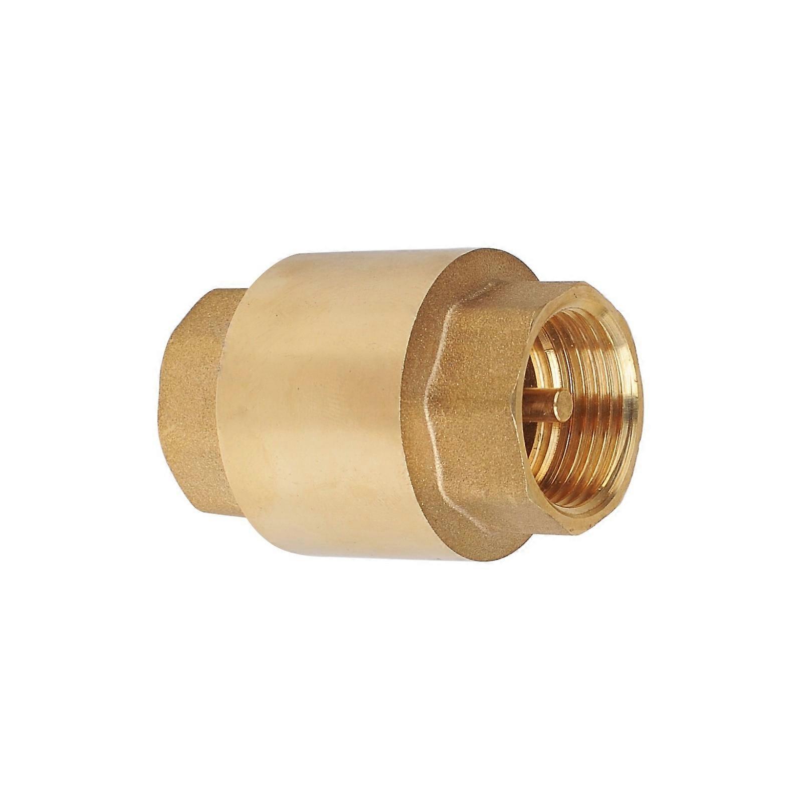 Brass Spring Loaded Check Valves Heavy Duty Internal Thread Design Vertical Mounting Suitable For Industrial Pipe System Multicolor