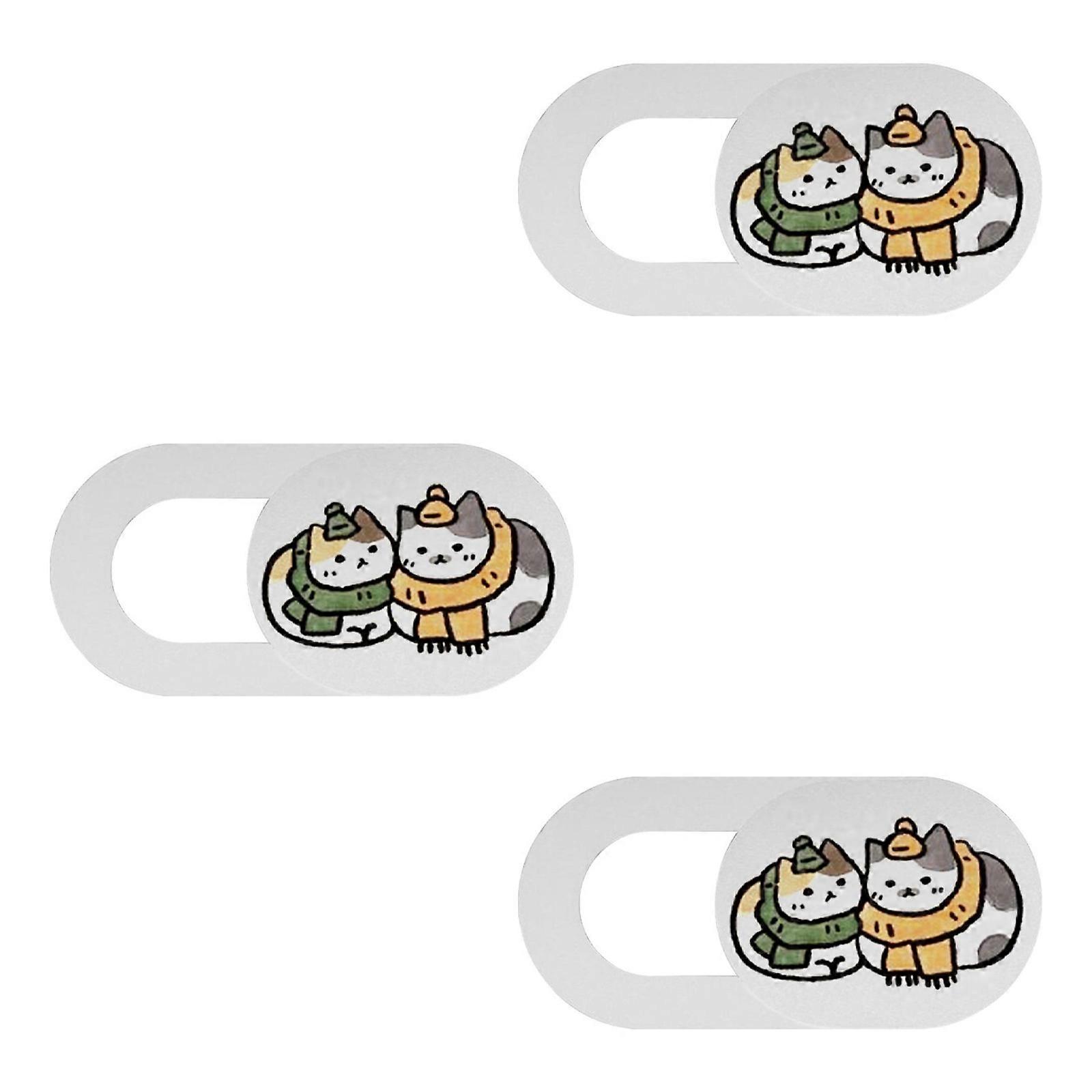 Fun Animal Design Privacy Cover Lens Protector Webcam Shield for Smartphones Tablets Laptops Computers Cameras Device Multicolor