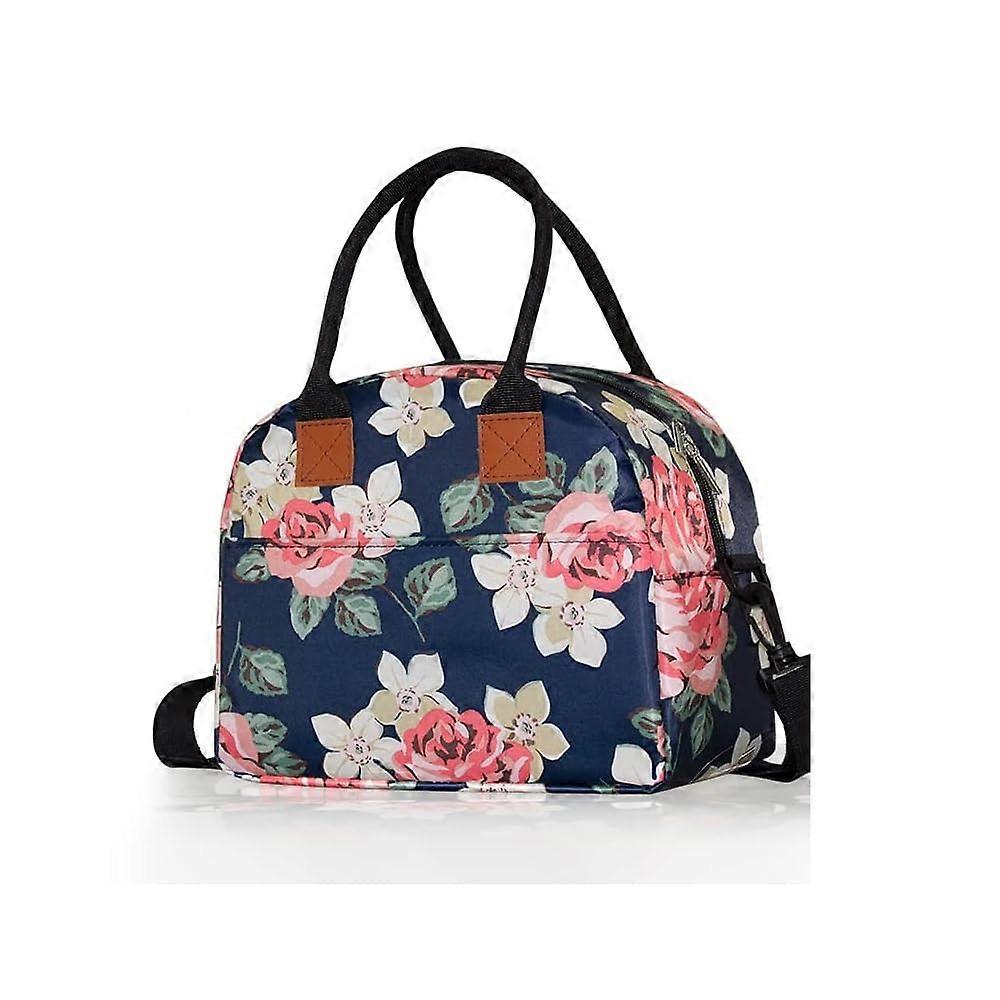 Insulated Lunch Bag, Adjustable Shoulder Strap, Leakproof Cooler Tote, Office Use, Hiking, Picnic, 12 x 10 x 8 In, Gray