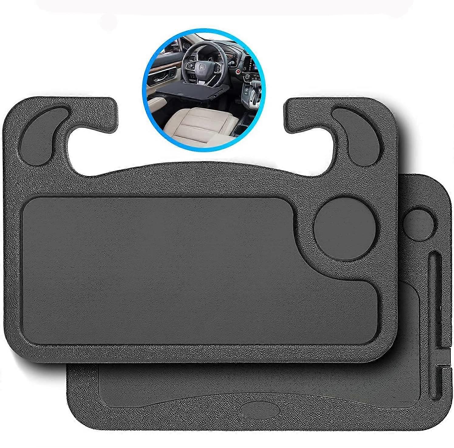 Car Steering Wheel Desk Tray DoubleSided Portable Table for Laptop Dining Reading Working