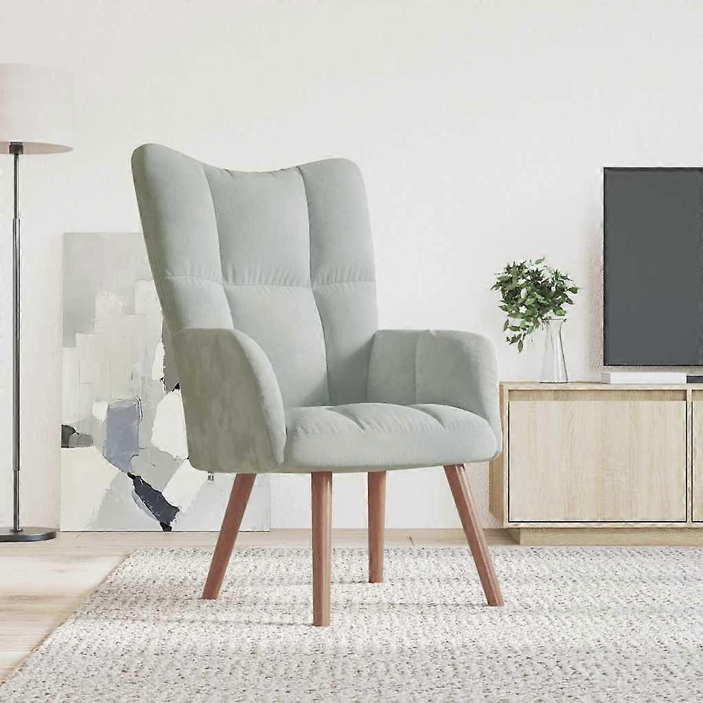 Relaxsessel Hellgrau Samt, SKU: 328051