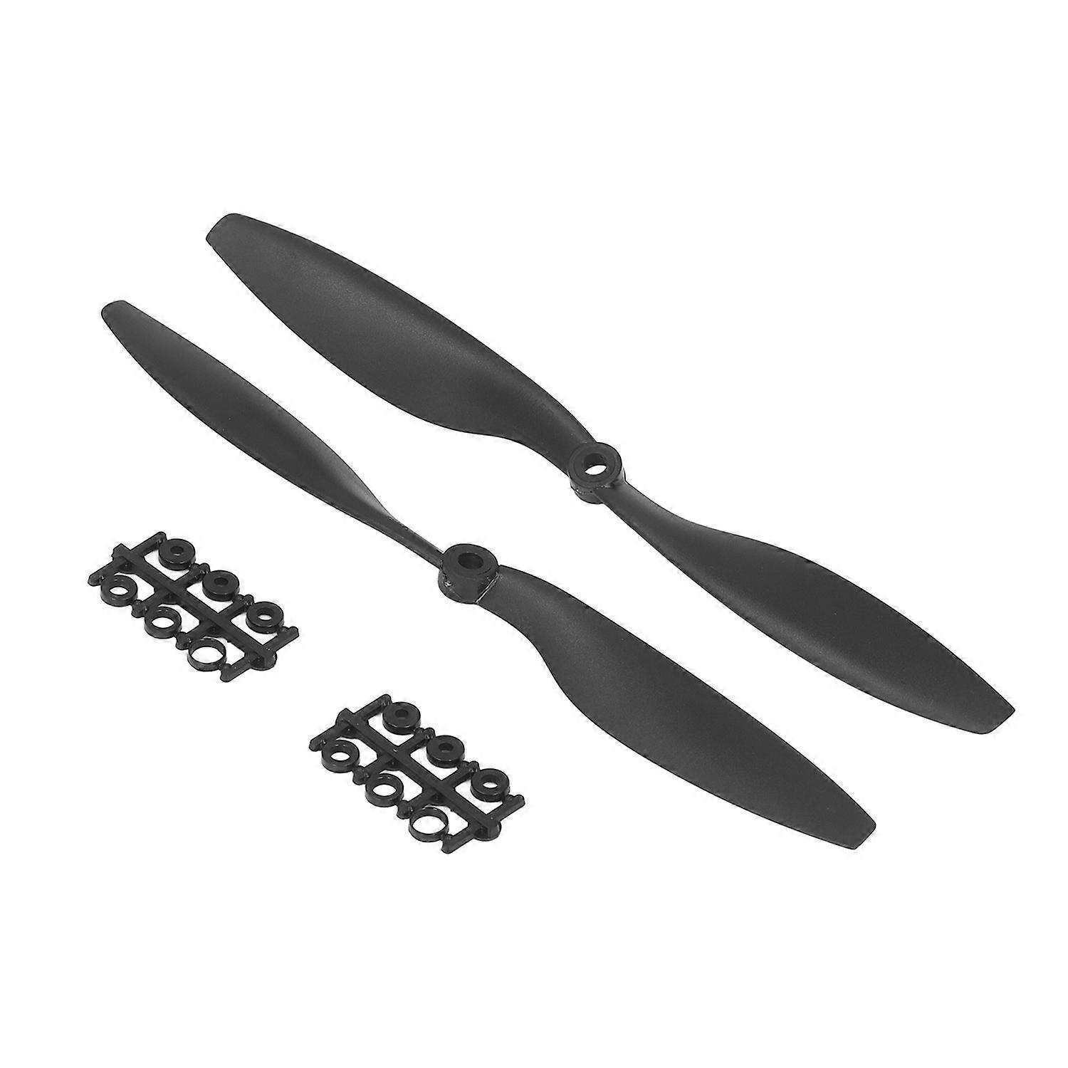 RC Aircraft Propellers Black Nylon Flexible Aerodynamic Design Easy Assembly RC Positive Negative Pr