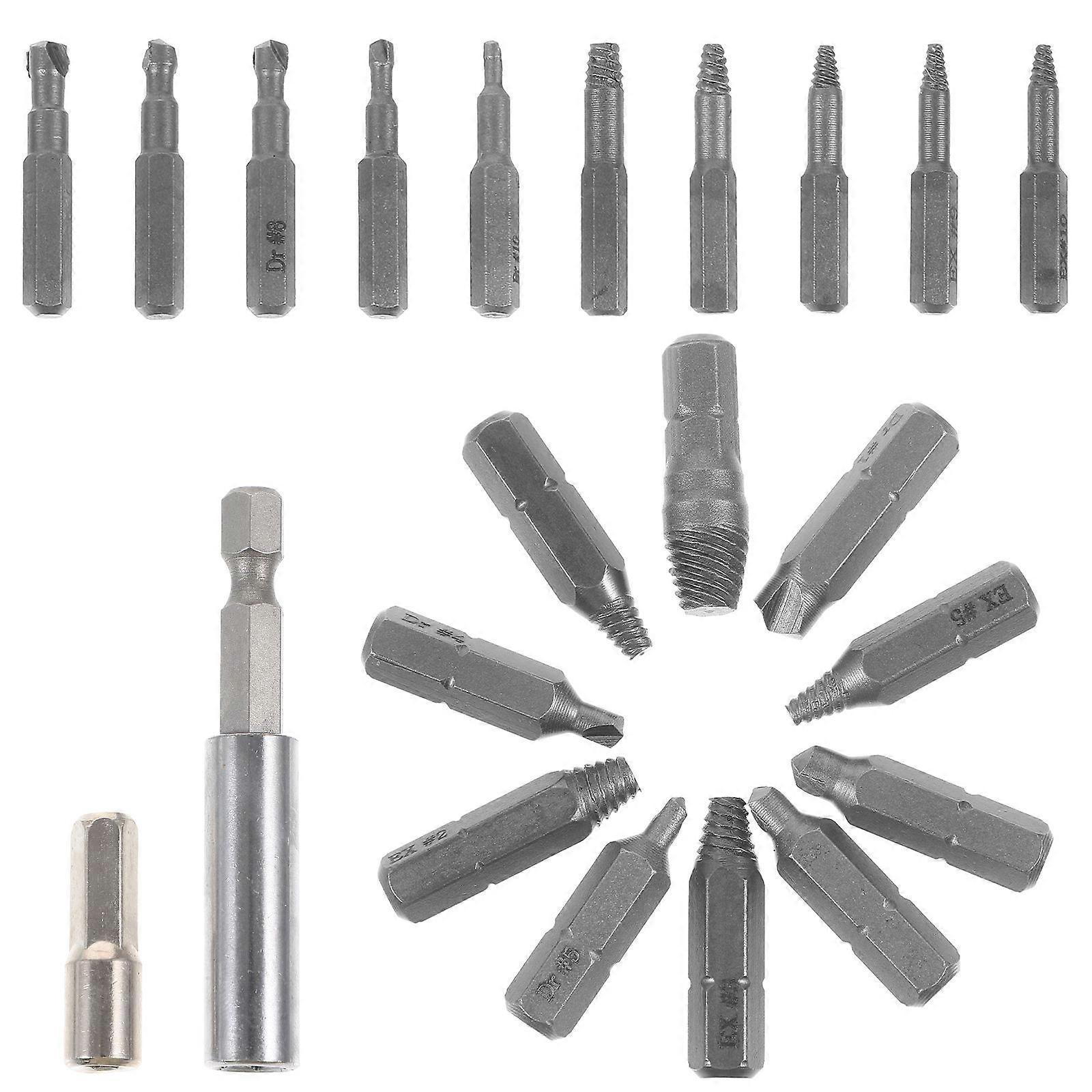 1 Set Screw Extractor Broken Bolt Remover Stripped Screw Removal Tool Screw Extractor