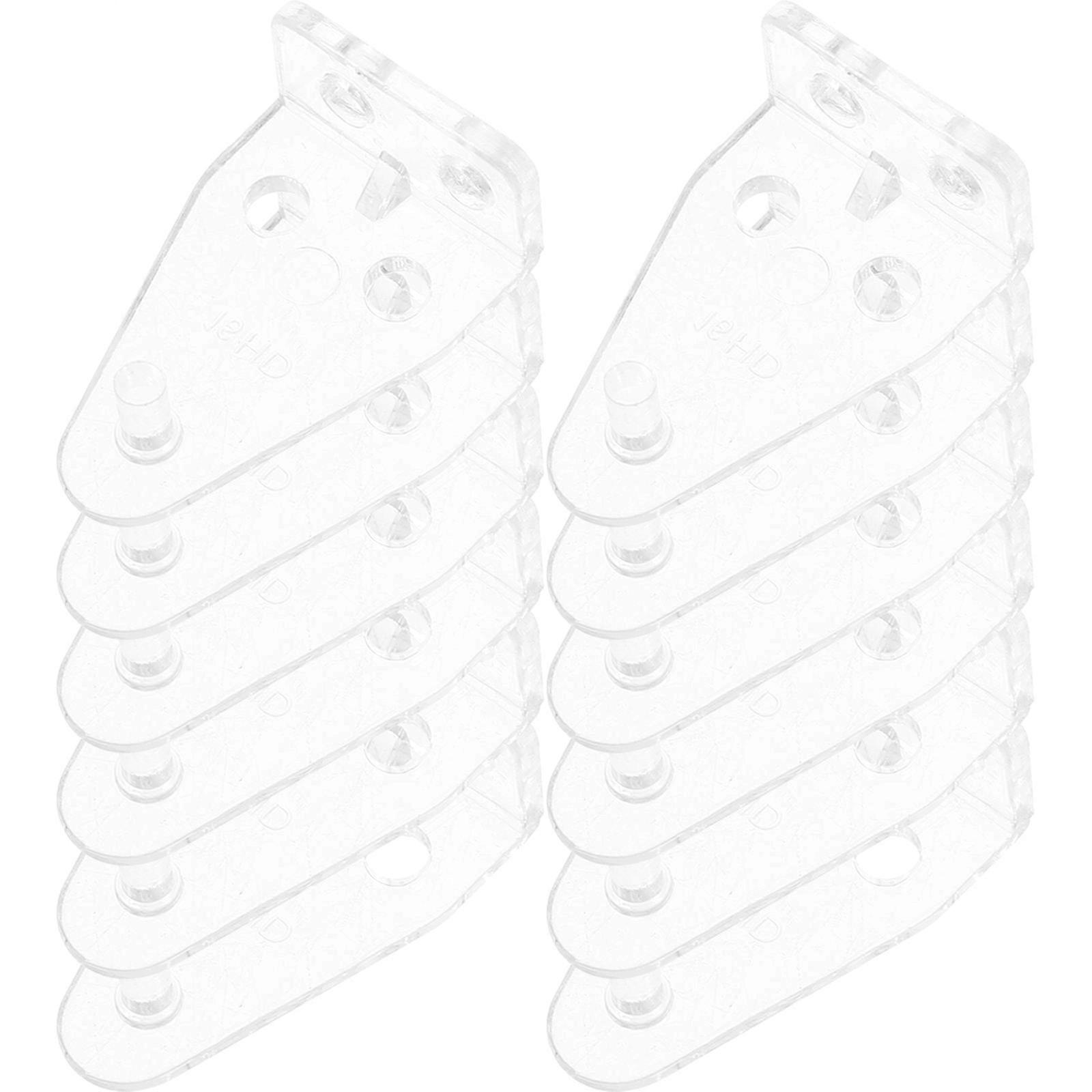 Transparent Blind Bottom Rail Holder Bracket for Plastic Blinds 12Pcs