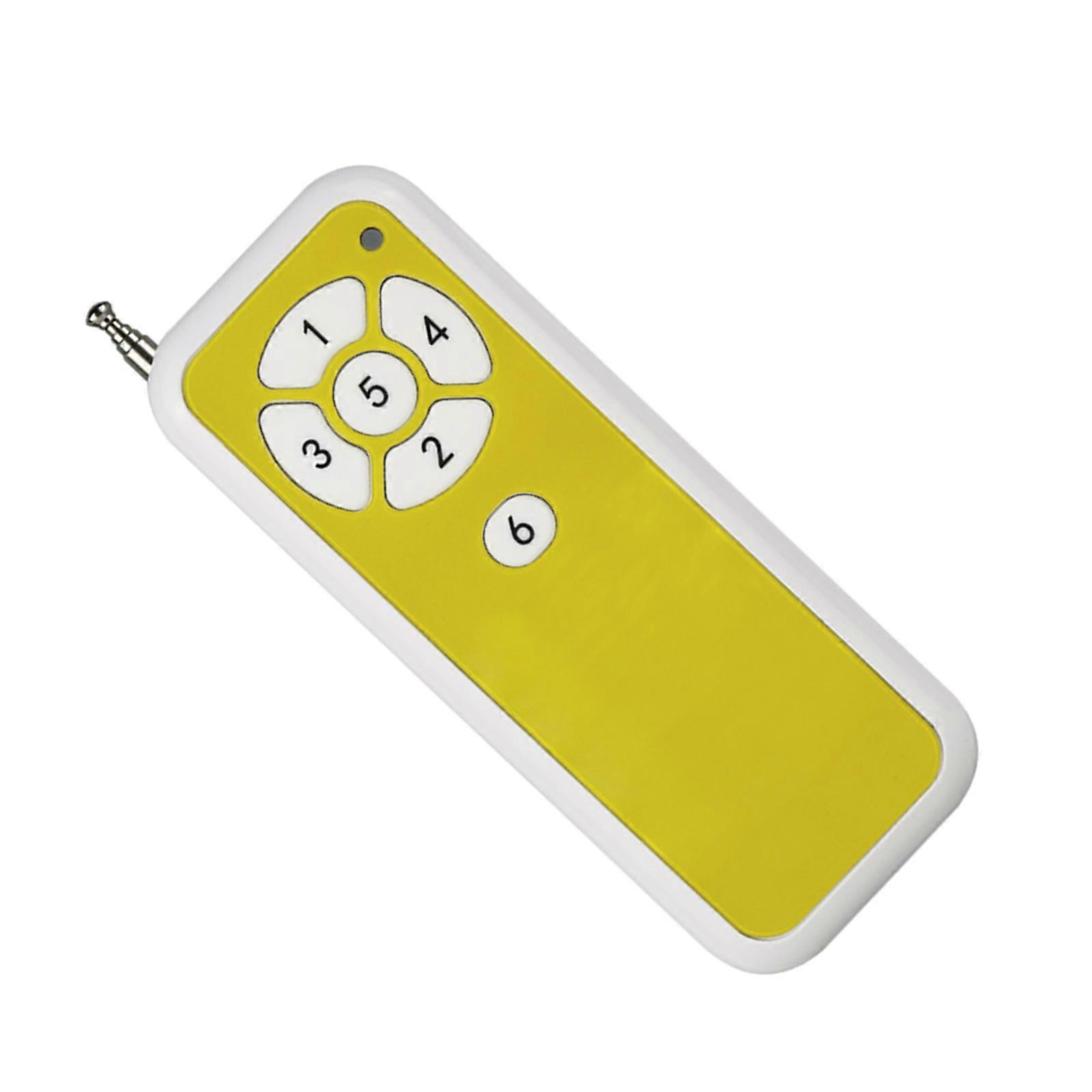 5-key Remote Control 5CH Learning Code Remote Controllers with Telescopic Antenna for Eletric Garage Door/LED Light  Yellow