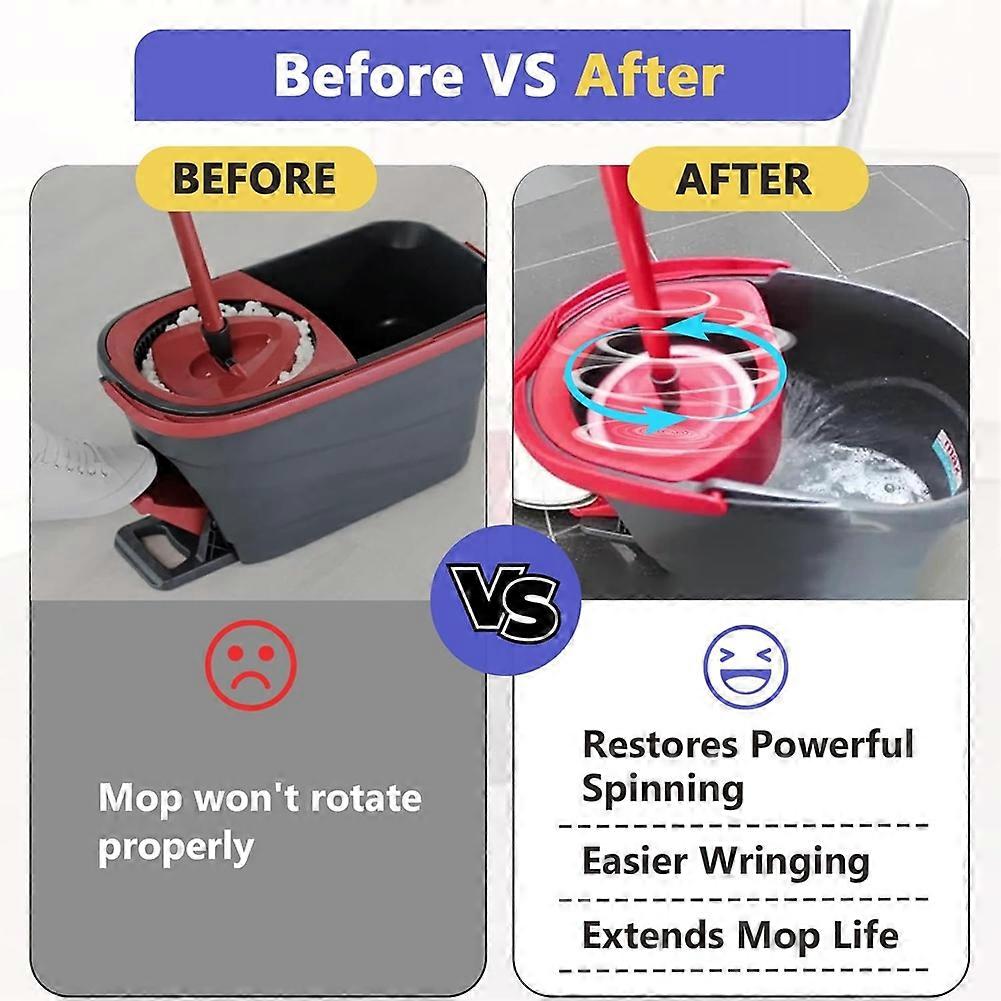 Lot de 6 pièces de rechange pour balai à franges rotatif, roulement d'embrayage et engrenage de rechange pour balai à franges rotatif Vileda et autres.