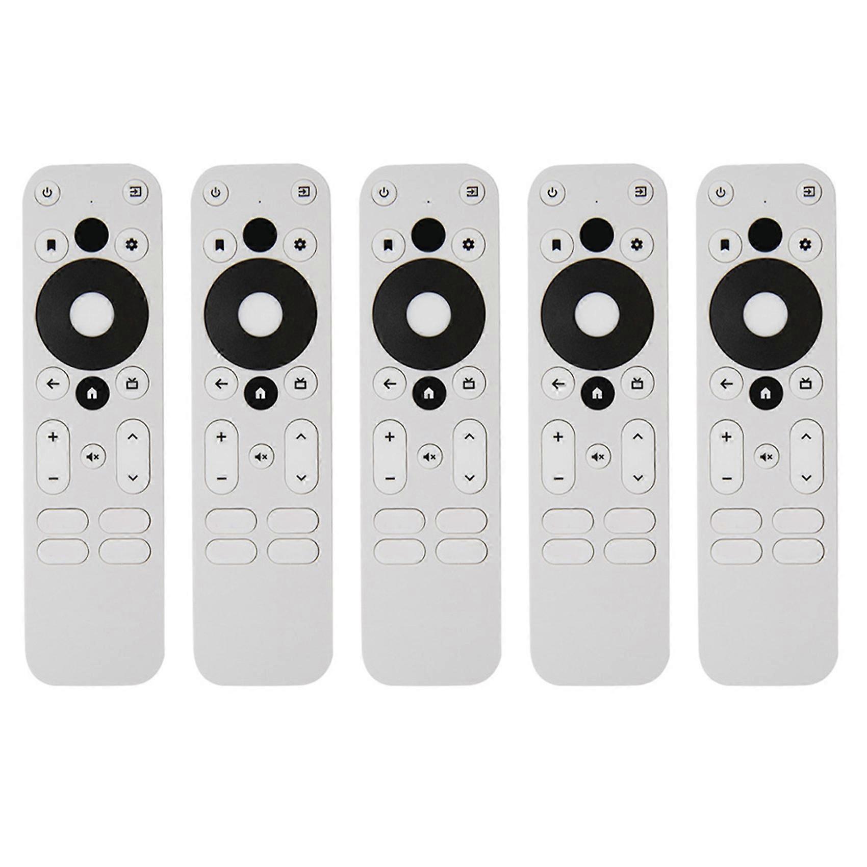 5X Replace Voice Remote Control for MECOOL KM2 KM2 PLUS ONN Android 4K UHD TV Box Bluetooth Voice Remote White
