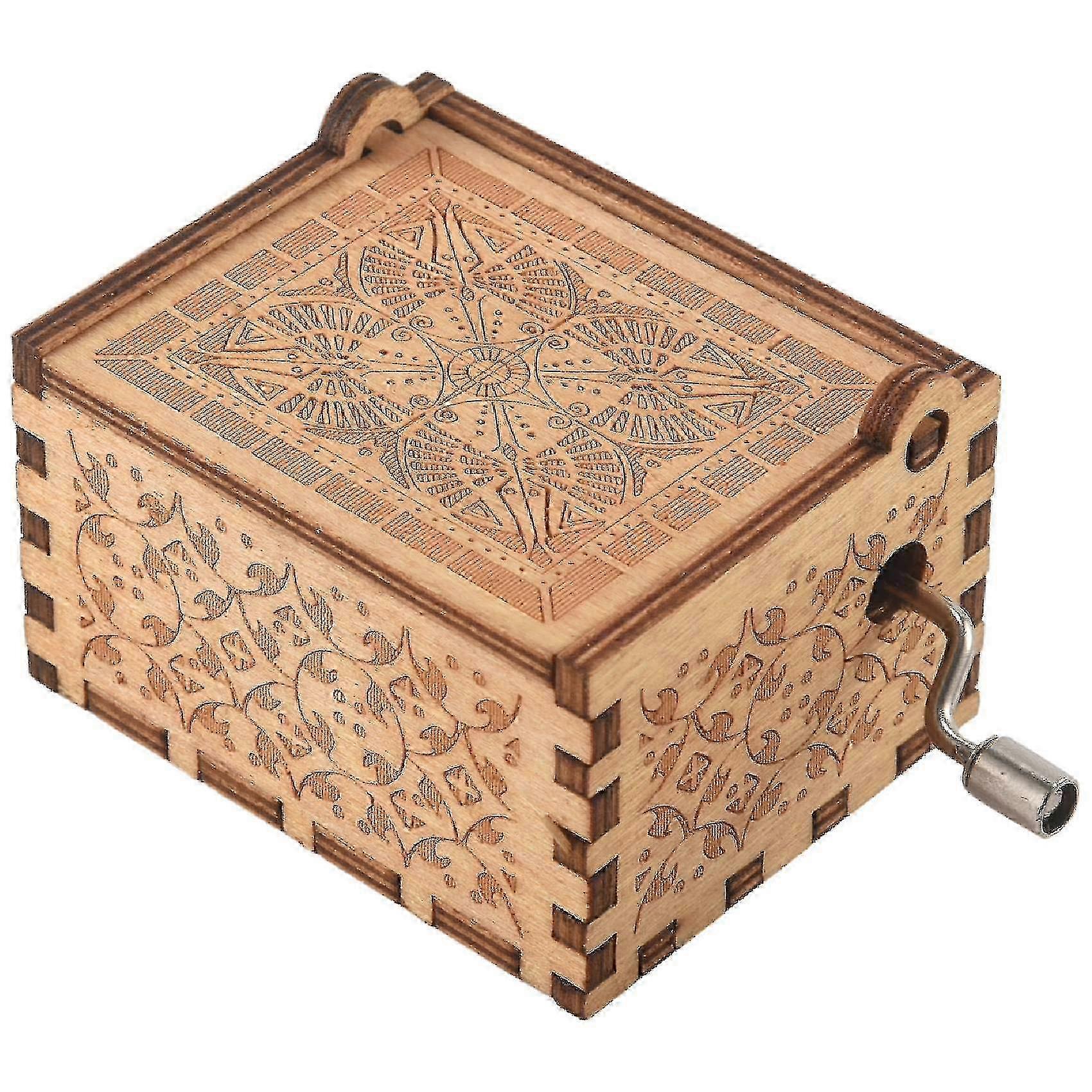 サンシャインをテーマにしたウッドオルゴール - クリスマスと誕生日のためのエレガントなギフト