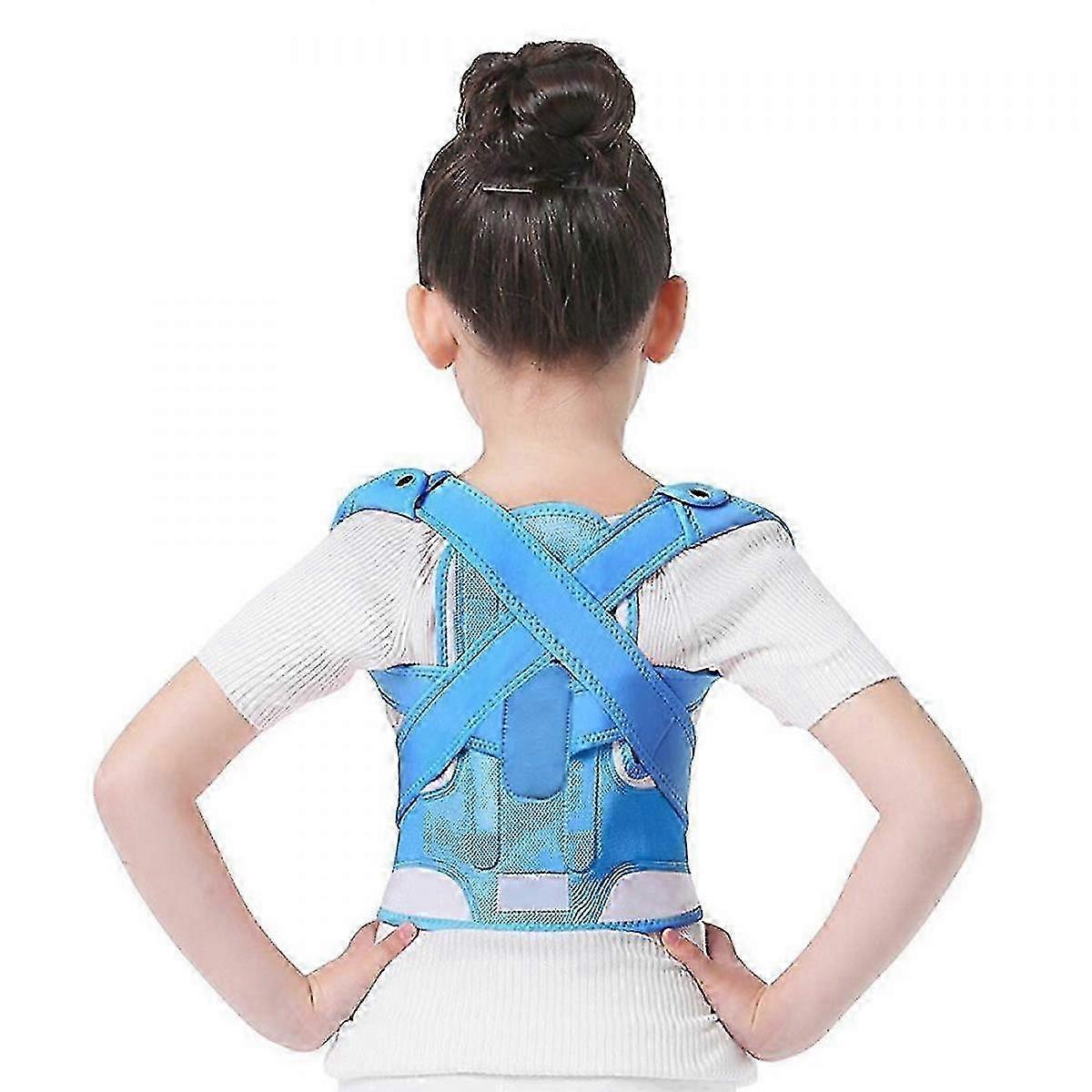 Adjustable Breathable Kids Posture Correction Belt: Back Support with Waist Straps for Spine Alignment and Better Posture