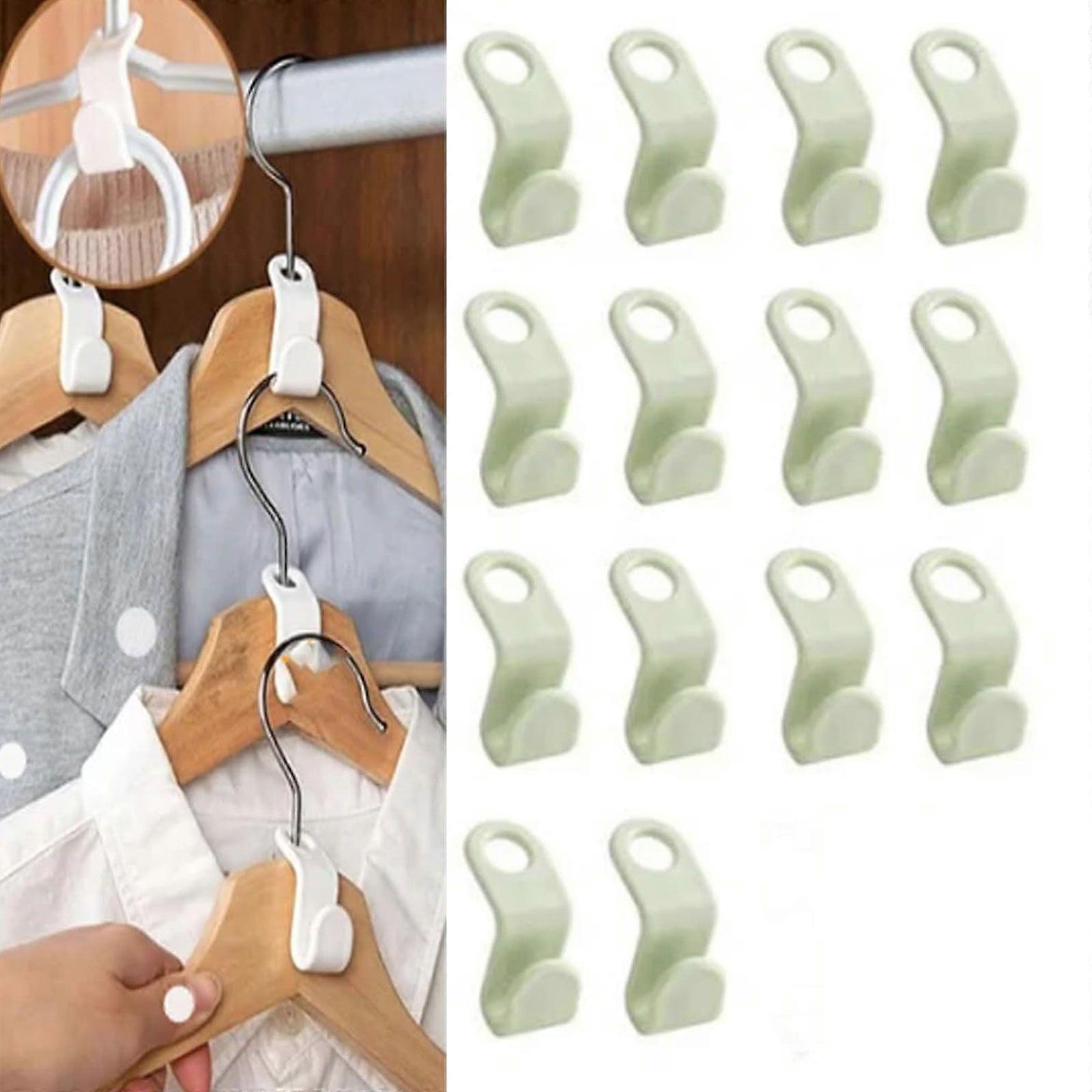 10/50X Clothes Hanger Connector Hooks Organizer Cascading Hangers Space Saving