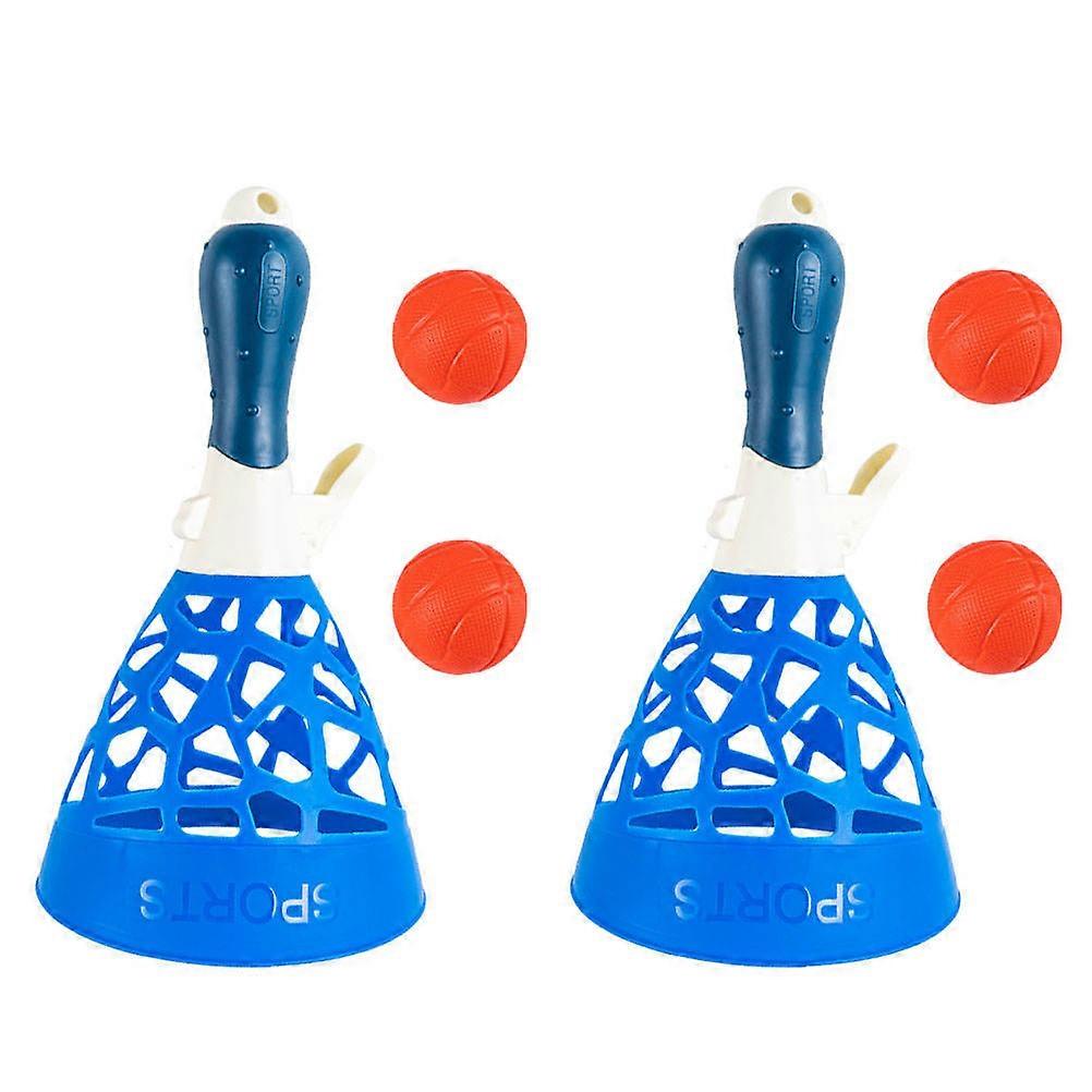 Plastic Catch Launcher for Playing 2Sets of Interactive Catching Cups