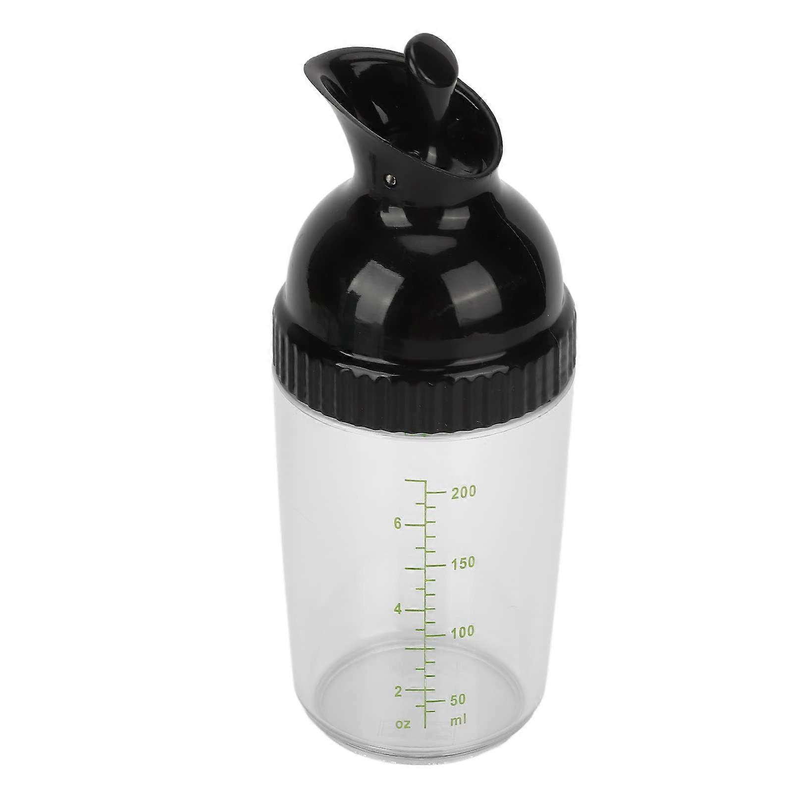 200ml Leakproof Salad Dressing Shaker with OneHand Lid, Durable Sauce Bottle for Mixing and Serving