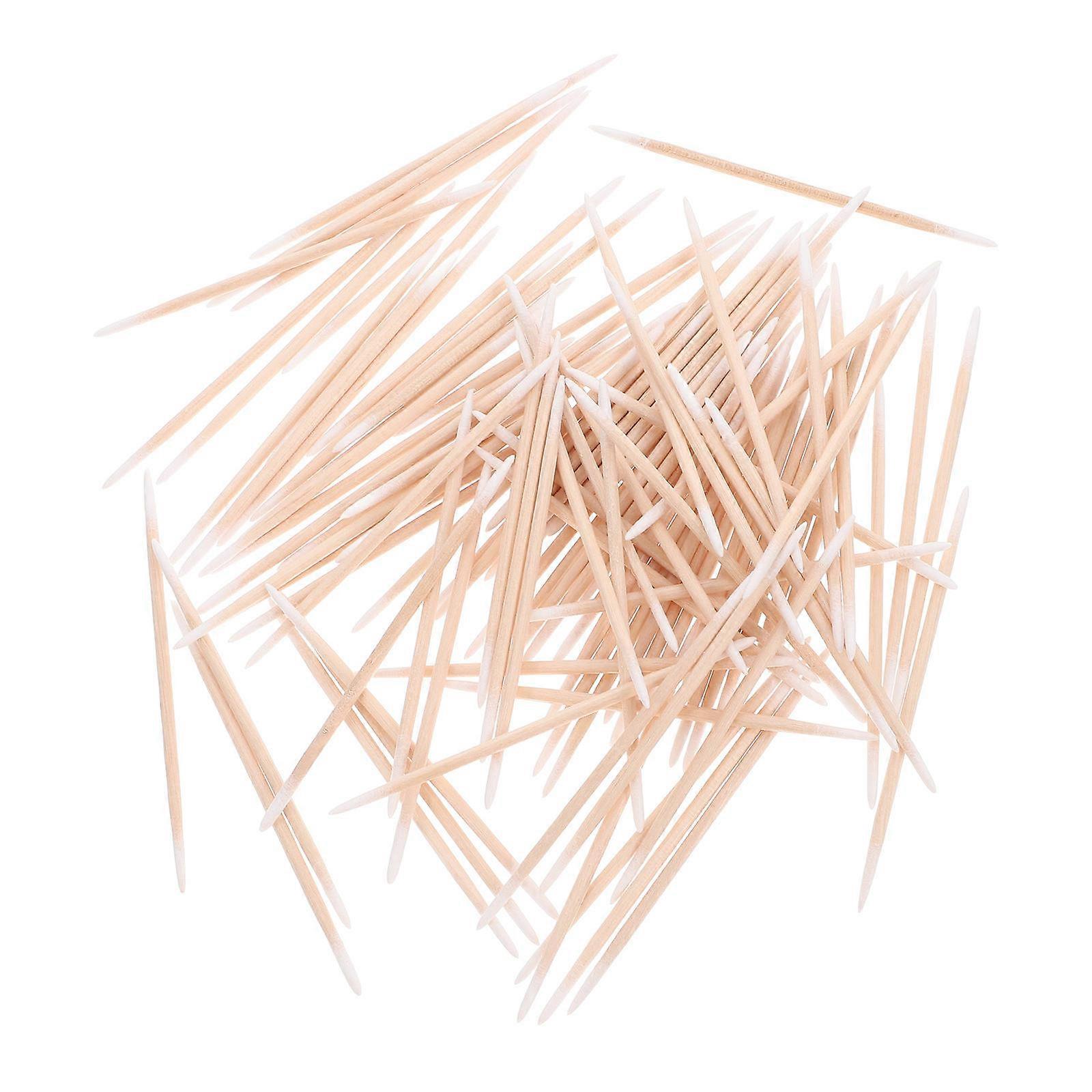 Makeup Cotton Swabs Double Tipped with Pointed Tips 2Pcs Assorted Colors