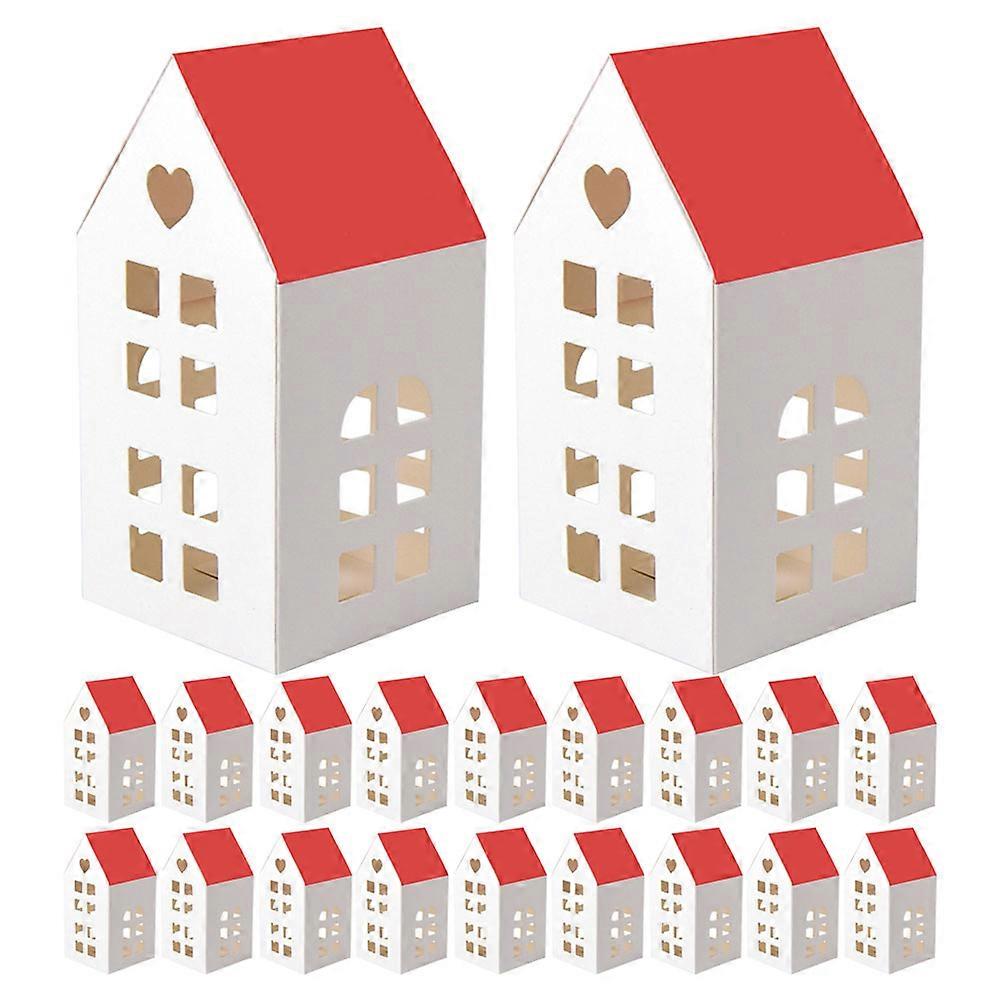 House Treat Boxes Candy Packaging for 20Pcs Christmas Celebration