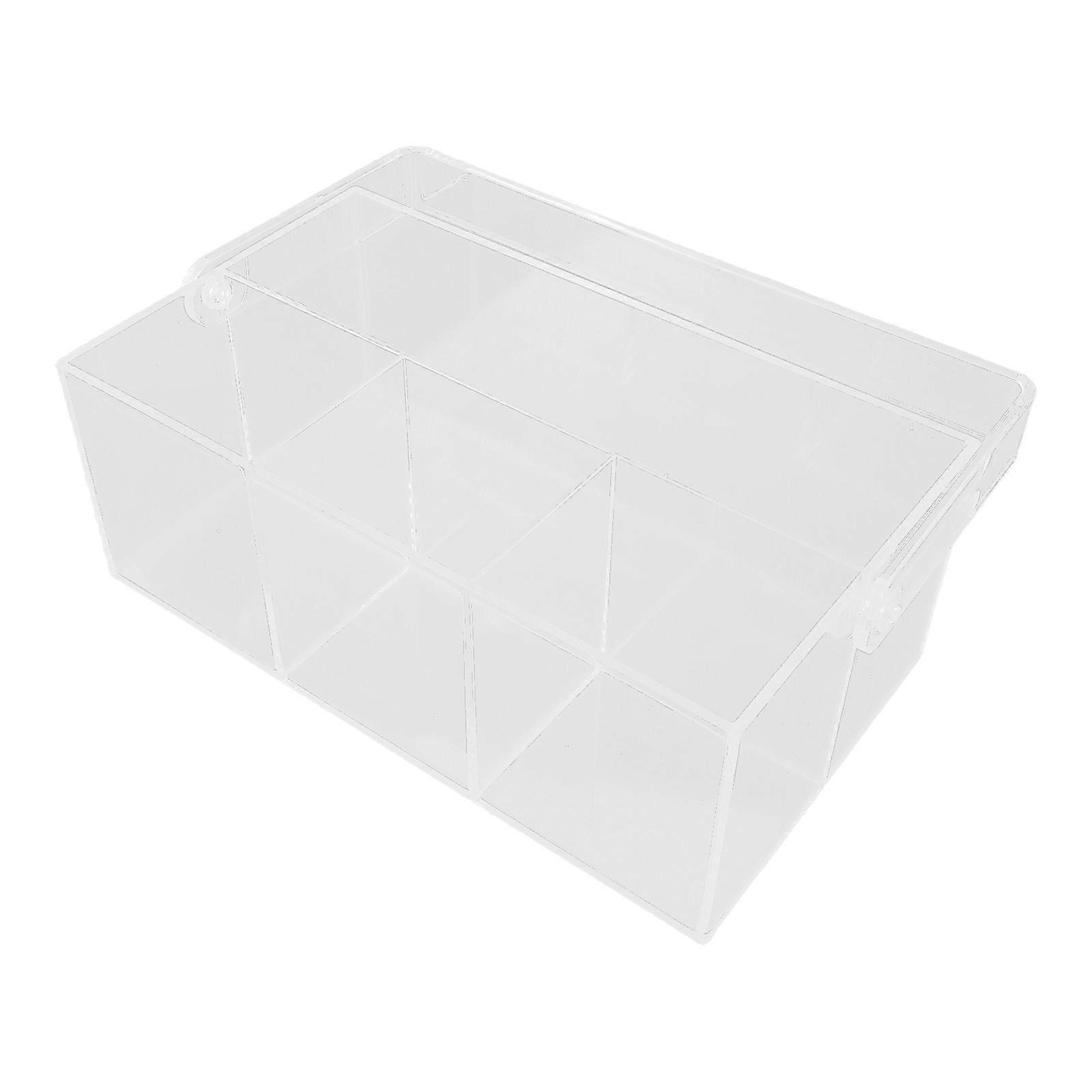 Acrylic Cutlery Holder for Party Use with Handle Transparent Box