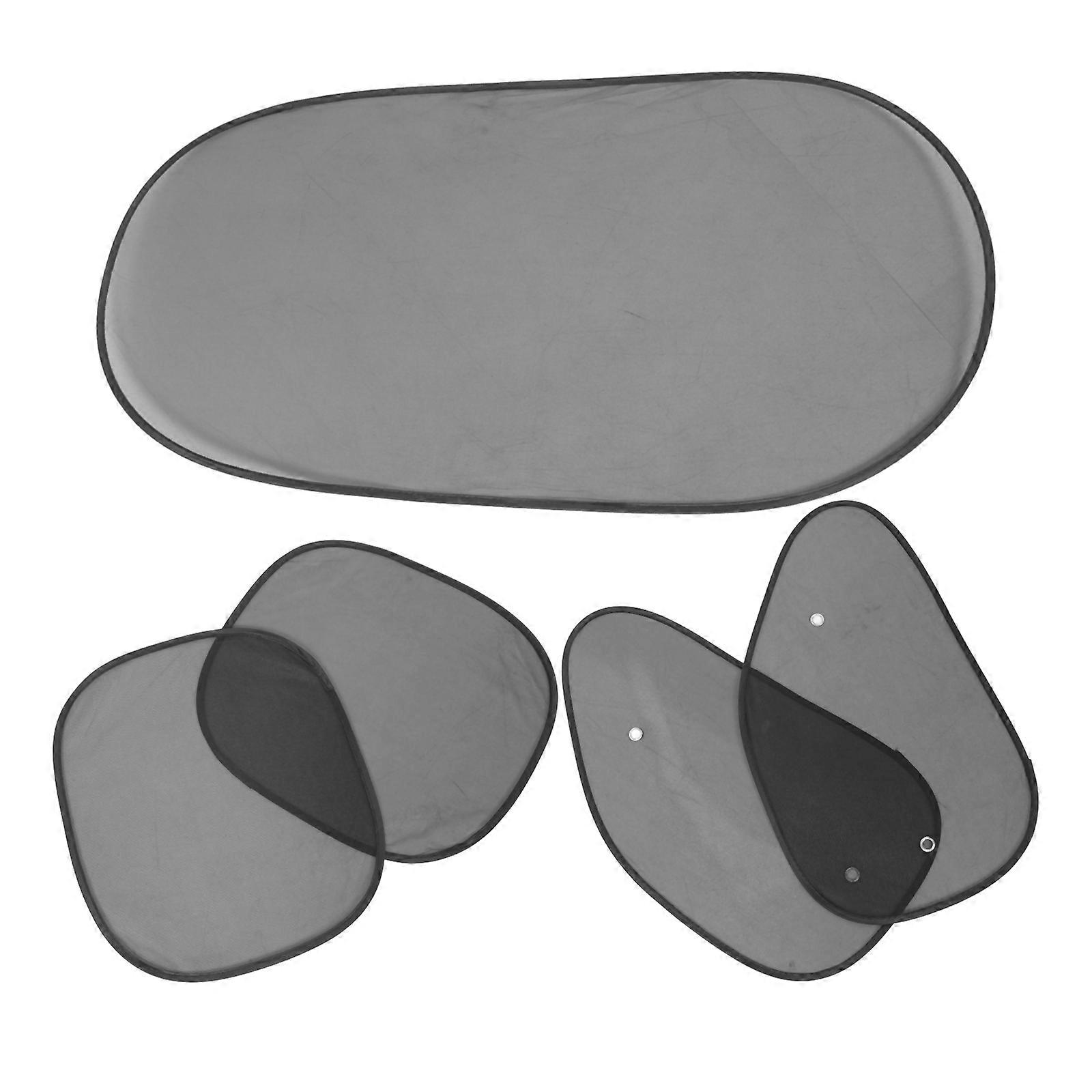 Black Grenadine Car Side Window Sunshade for UV Protection and Privacy Suitable for Most Set