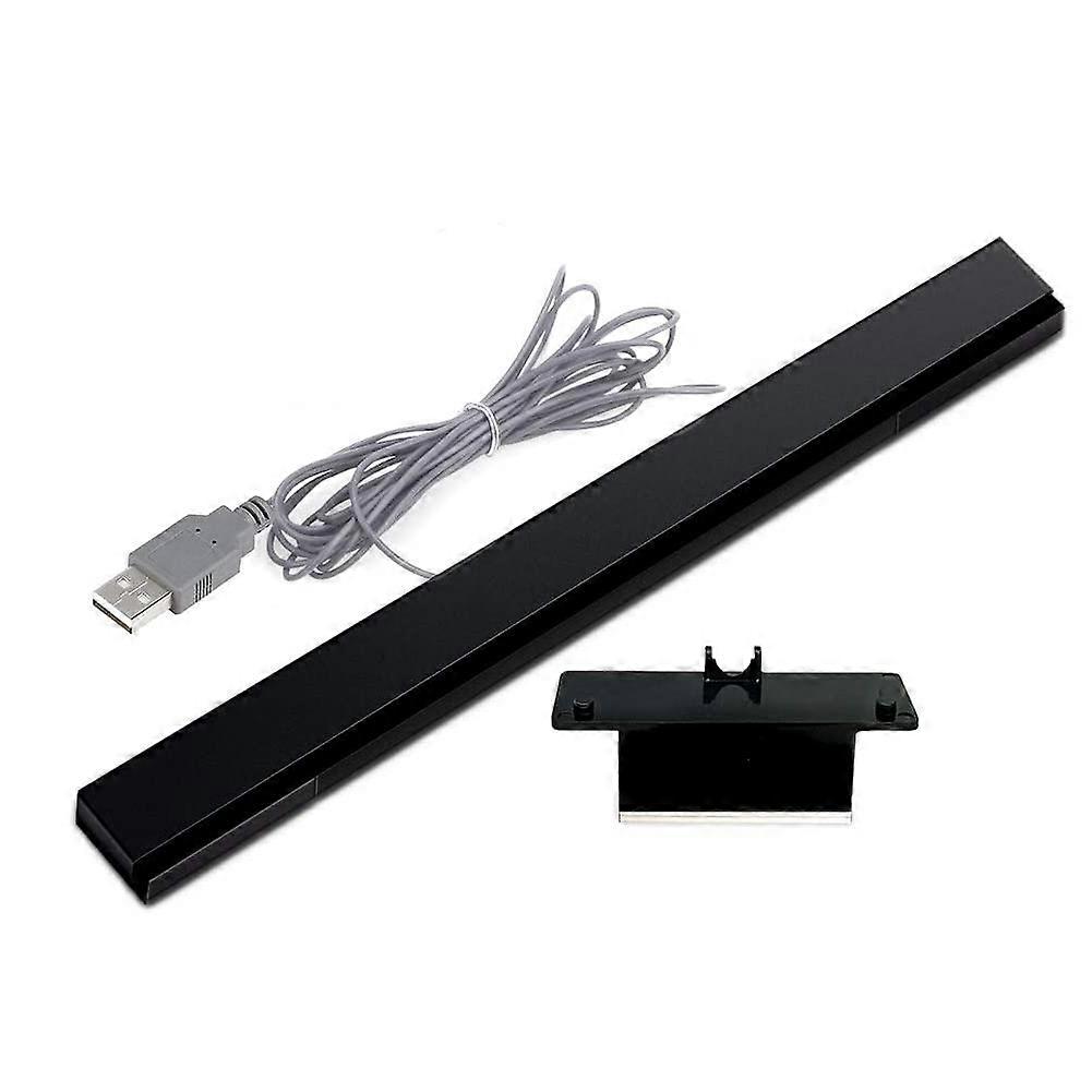 Wired Wii Sensor Bar Replacement with Stand, USB Plug and Play for Wii and Wii U