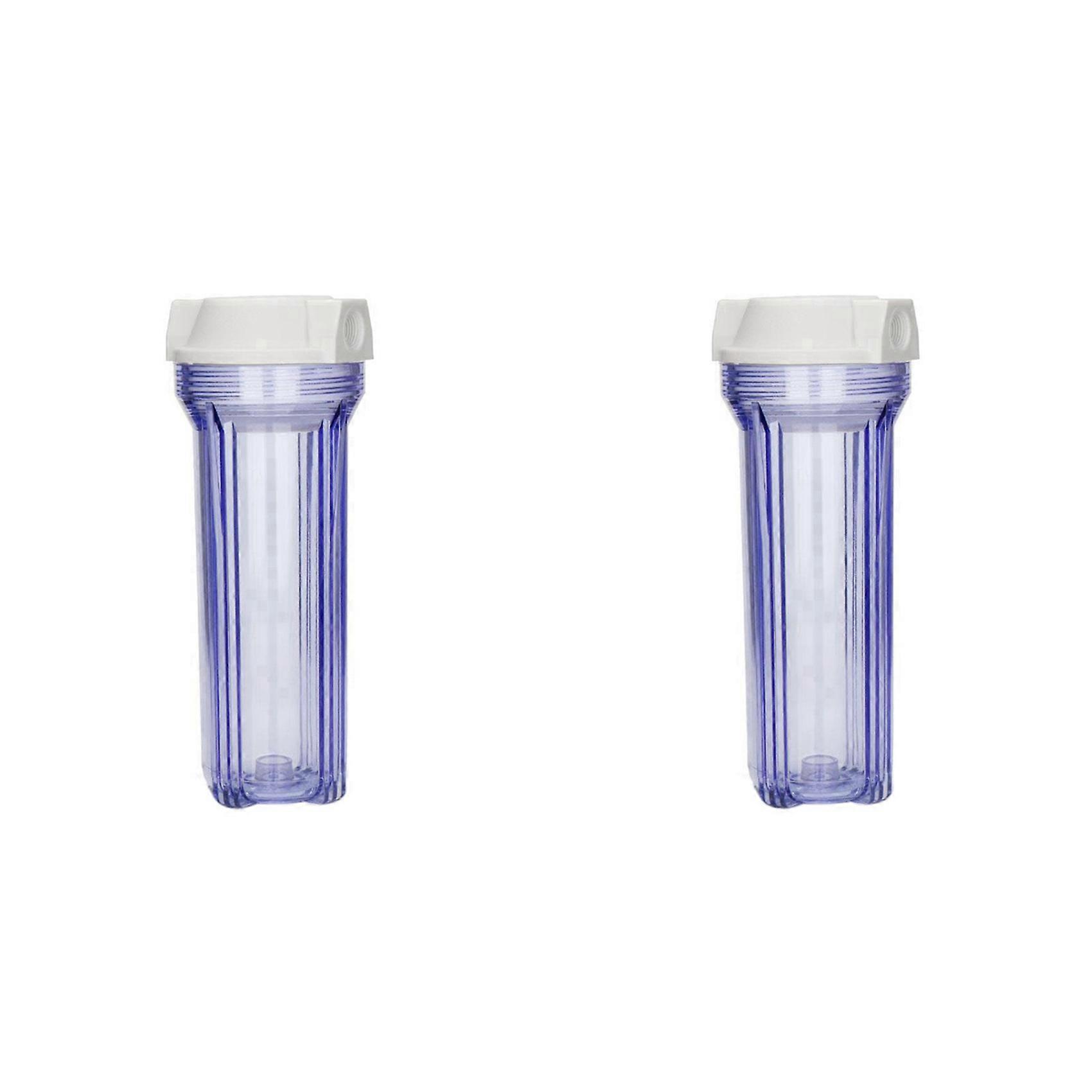 2X 10Inch Prefilter Water Filter Bottle Explosion-Proof Water Filter Parts Connector G1/2Inch Interface Filter Shell