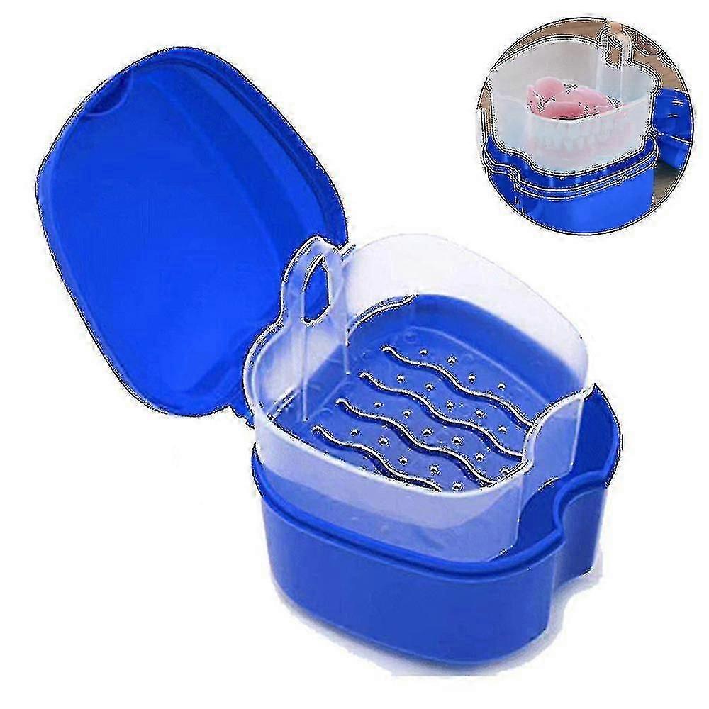 Denture Case, Denture Bath Box Case Dental Orthodontic RetainerGOOD