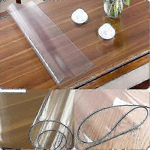 Pvc Table Protector Table Cover/protector Transparent Made To Measure (available In (160x90 Cm)GOOD