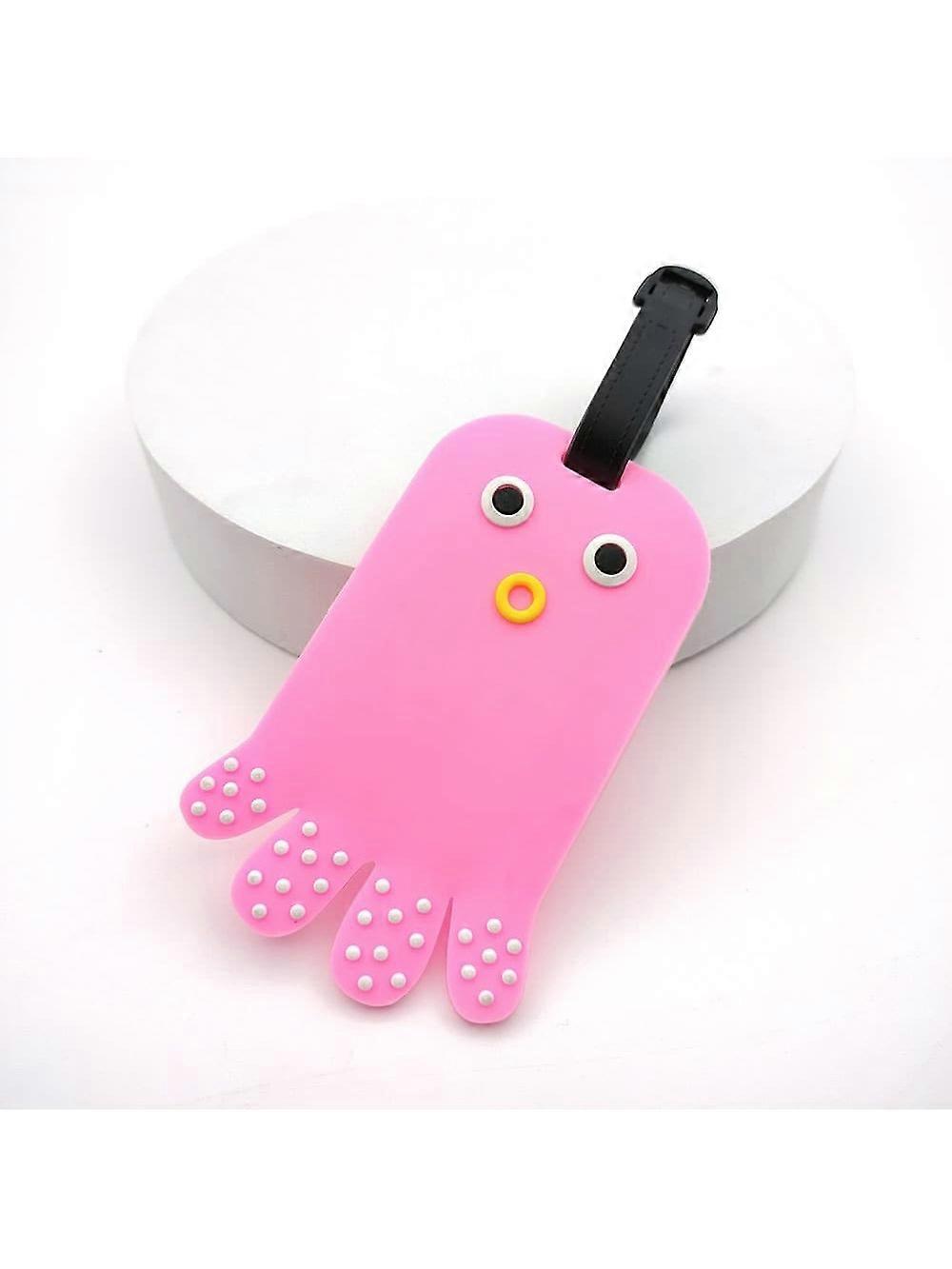 ��tiquettes de bagages g��om��triques en Silicone souple, 1 pi��ce, identification de valise, porte-nom, ��tiquette de bagage, accessoires de voy