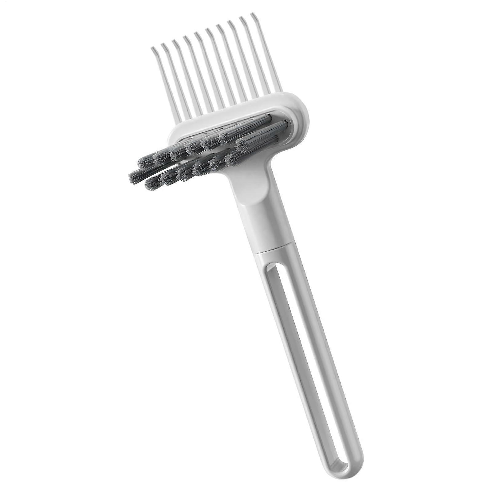 2 in 1 Hair Brush and Comb Cleaner with Ergonomic Comfort Grip for Home and Salon Use – Gray