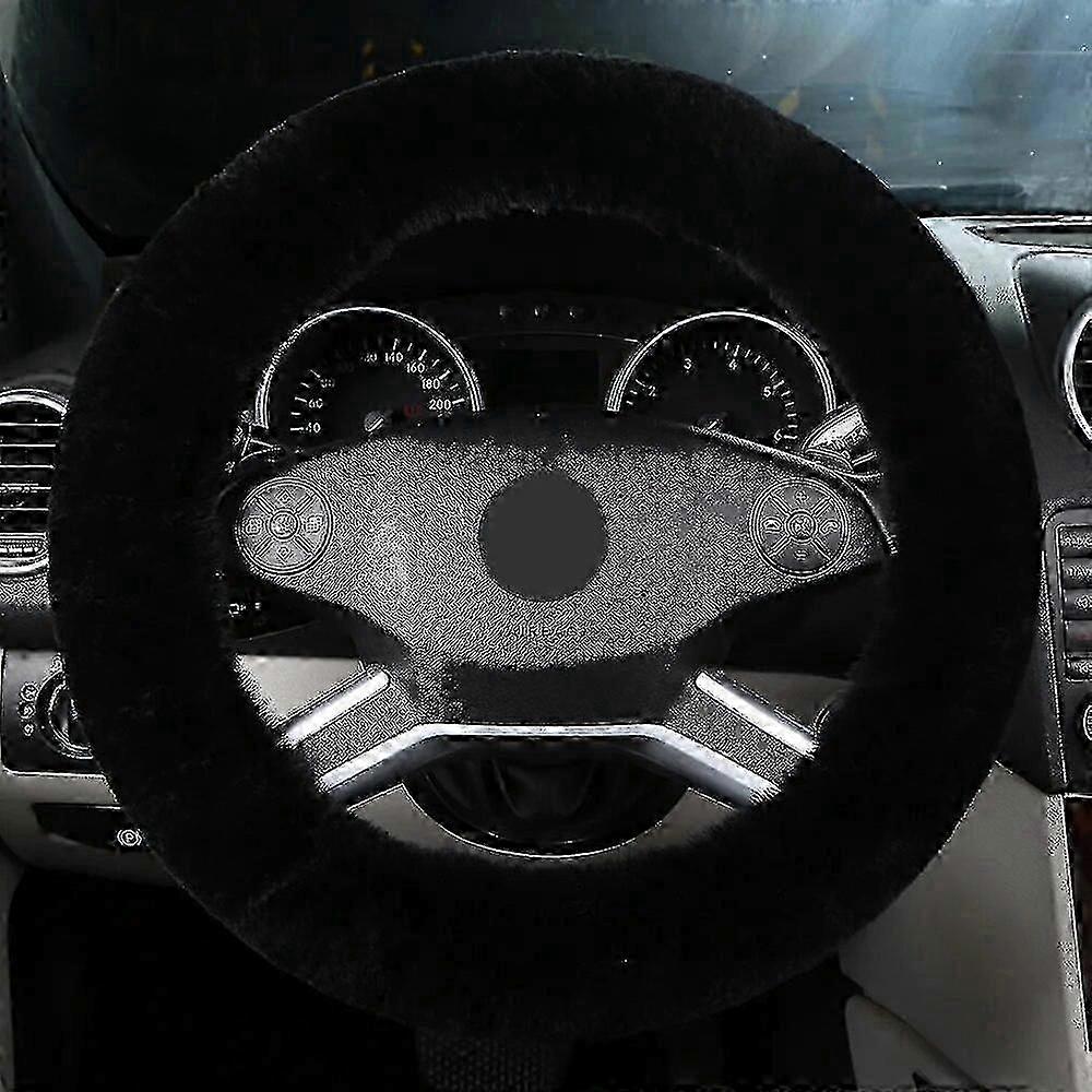 Steering Wheel Cover Heated and Soft, Universal 38cm for Warmth in Winter