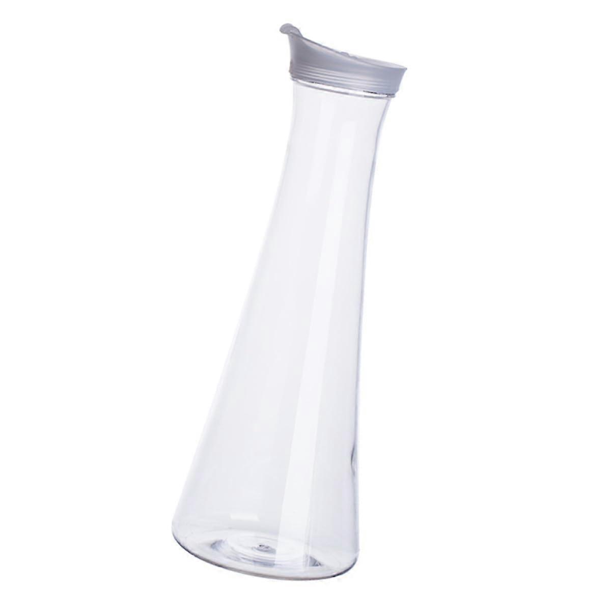 Large Capacity Clear Water Pitcher  Heat Resistant Juice Pitcher with EasyPour Handle for Parties