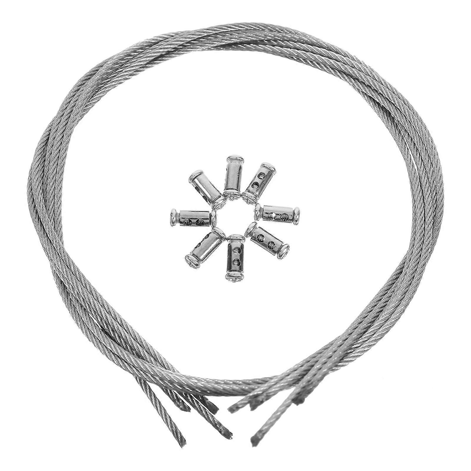 Adjustable Luggage Hanging Wire Kit Cable System for 3Sets Silver