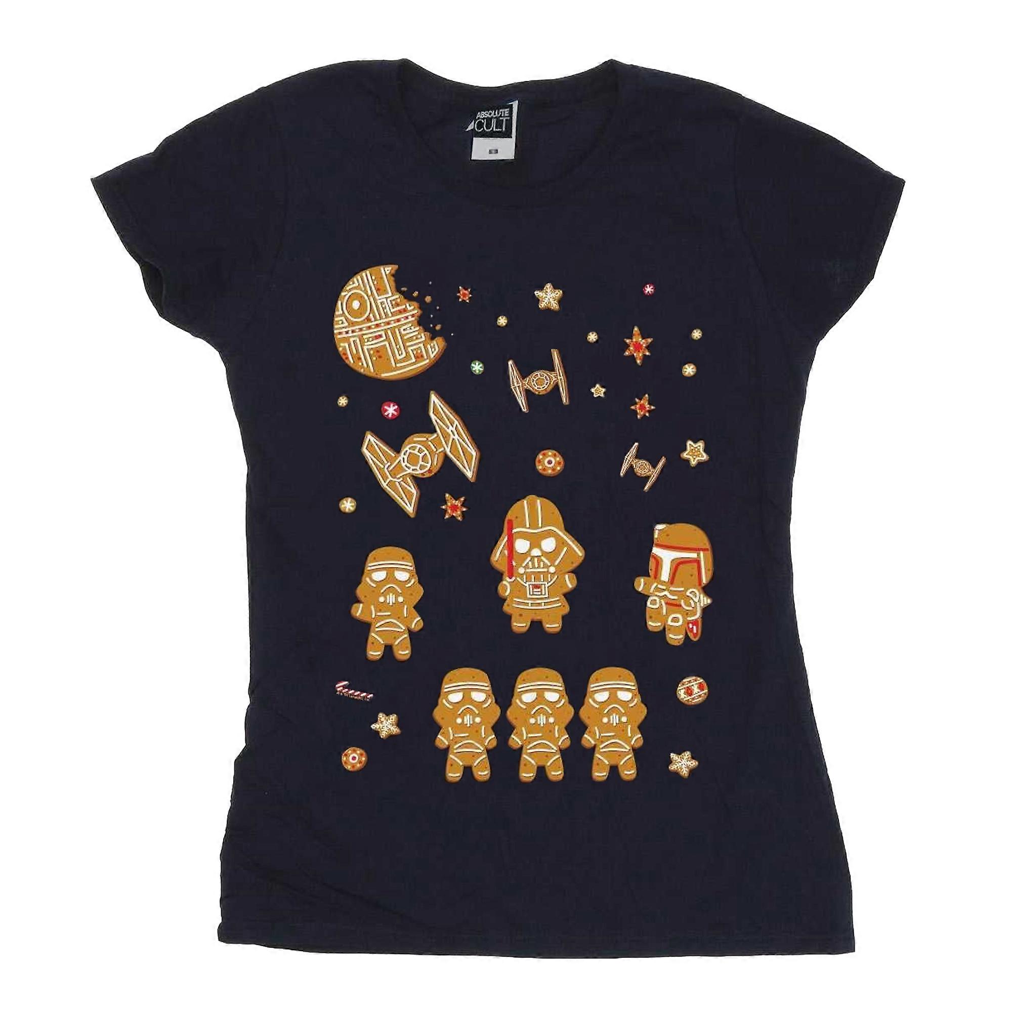 Star Wars Camiseta de algodón Gingerbread Empire para mujer/mujer