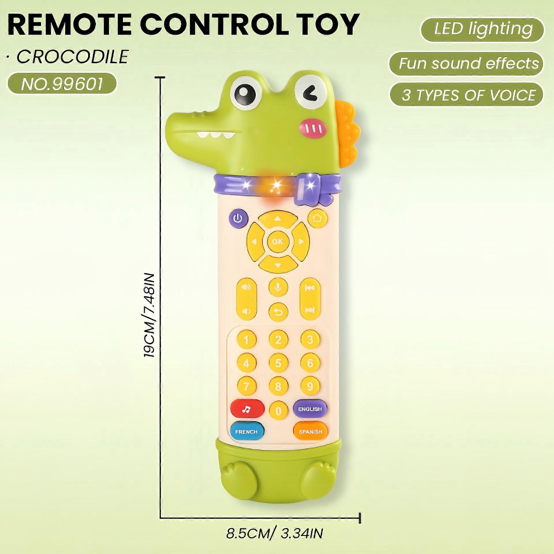 Children's Simulation Remote Control Toy, Musical, Language Development, Cognitive Fun Toy