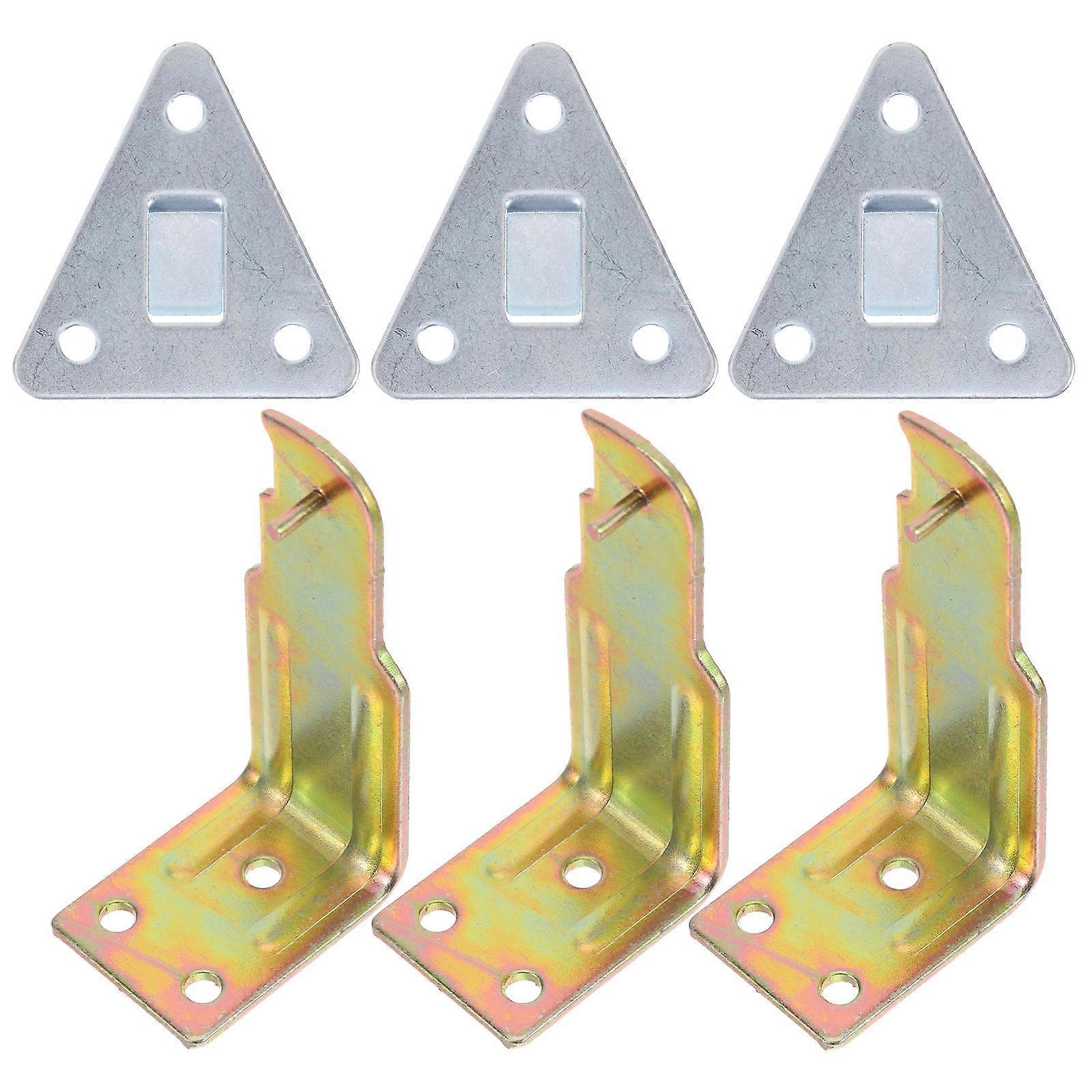 Fire Extinguisher Hooks with Metal Bracket for Wall Mount 6Sets Assorted Color