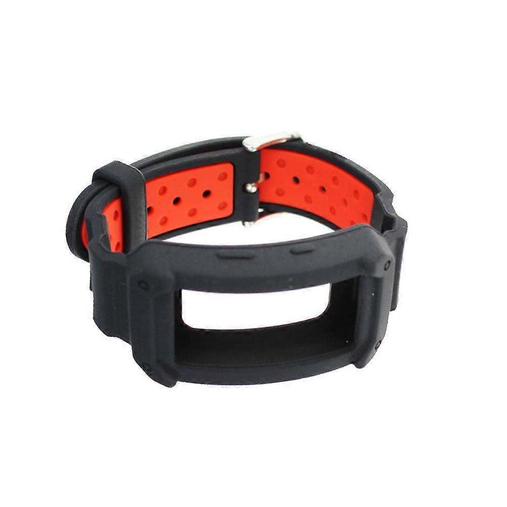 Red Smart Bracelet Silicone Watch Strap Replacement Wrist Strap Compatible