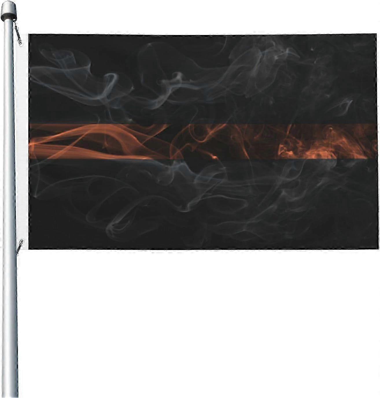 Smoke Style Thin Orange Line Flag Flag Qi 1916