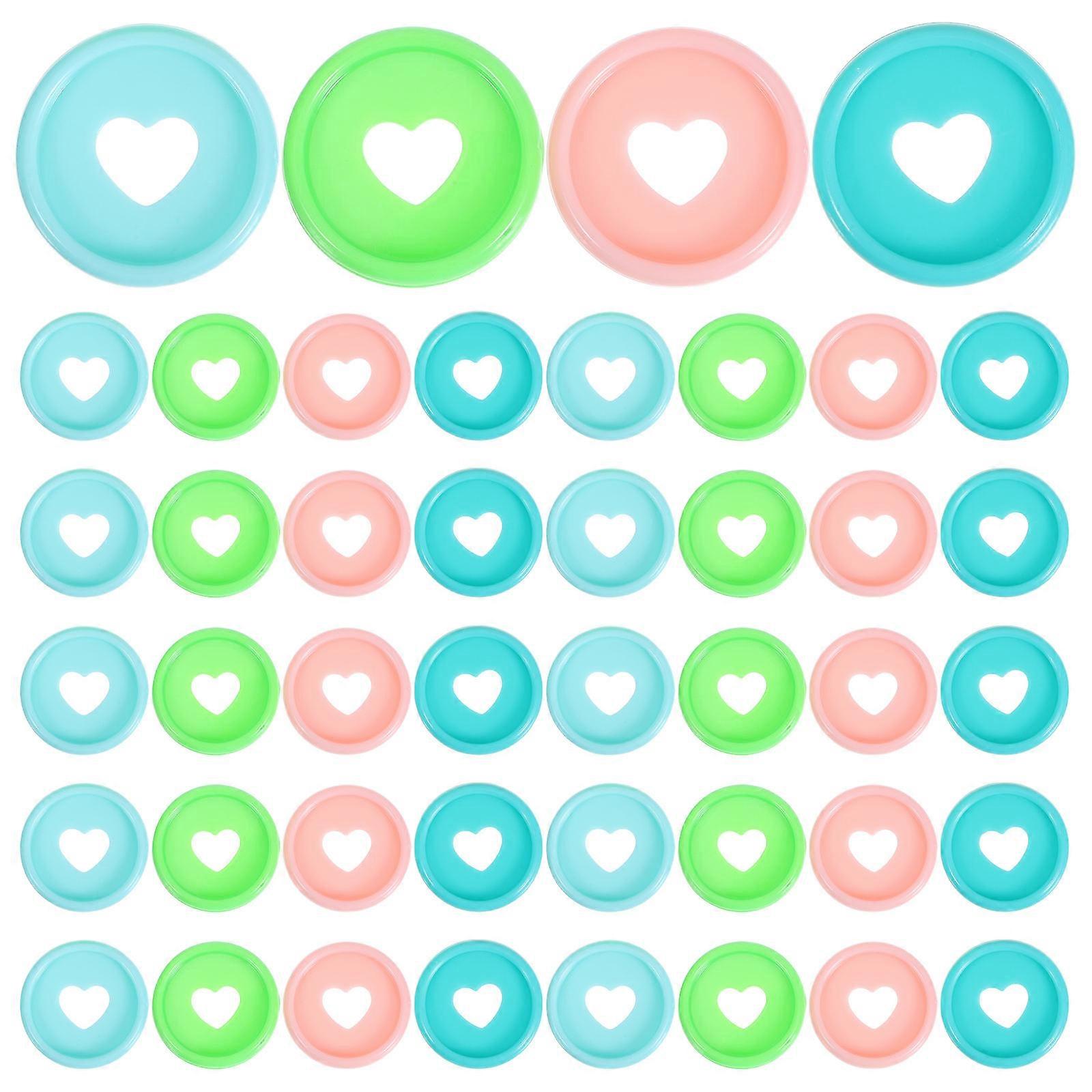 Binder Discs 80Pcs For Notebook Binding Perfect For Artists And Office Workers Assorted Color With PP Material