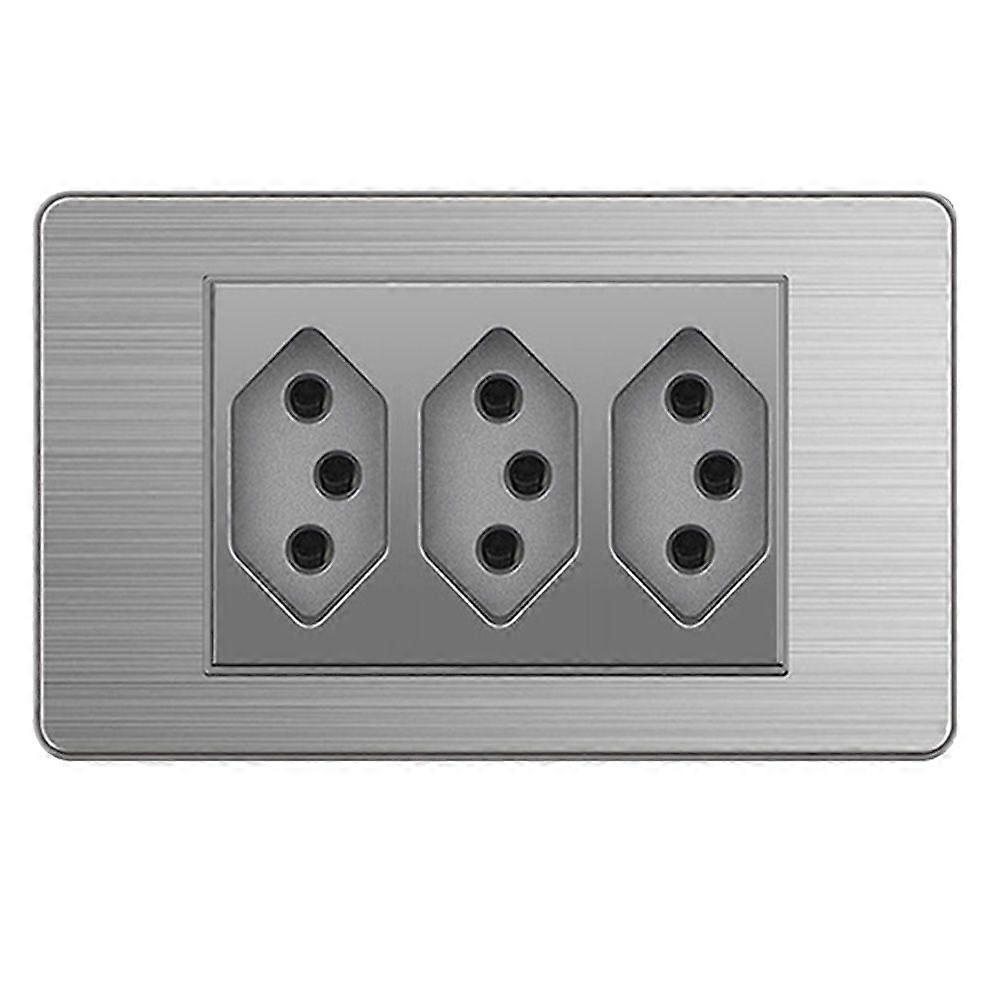 Brazilian Standard Socket Light Switch Socket Wall Power Socket 20A Fast Charge 3 BR Socket