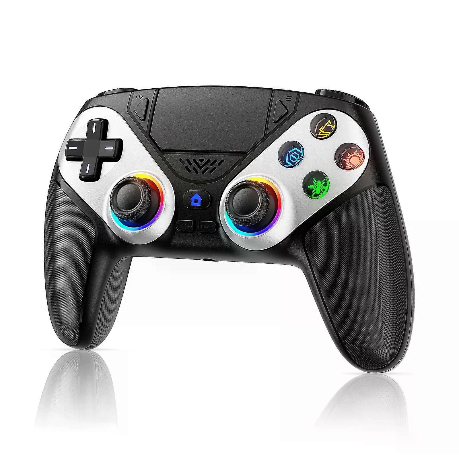 Bonadge Wireless Controller compatible For Ps5/Pc With Hall Joystick Dual Vibration BT Gamepad Turbo Programming Rgb Light