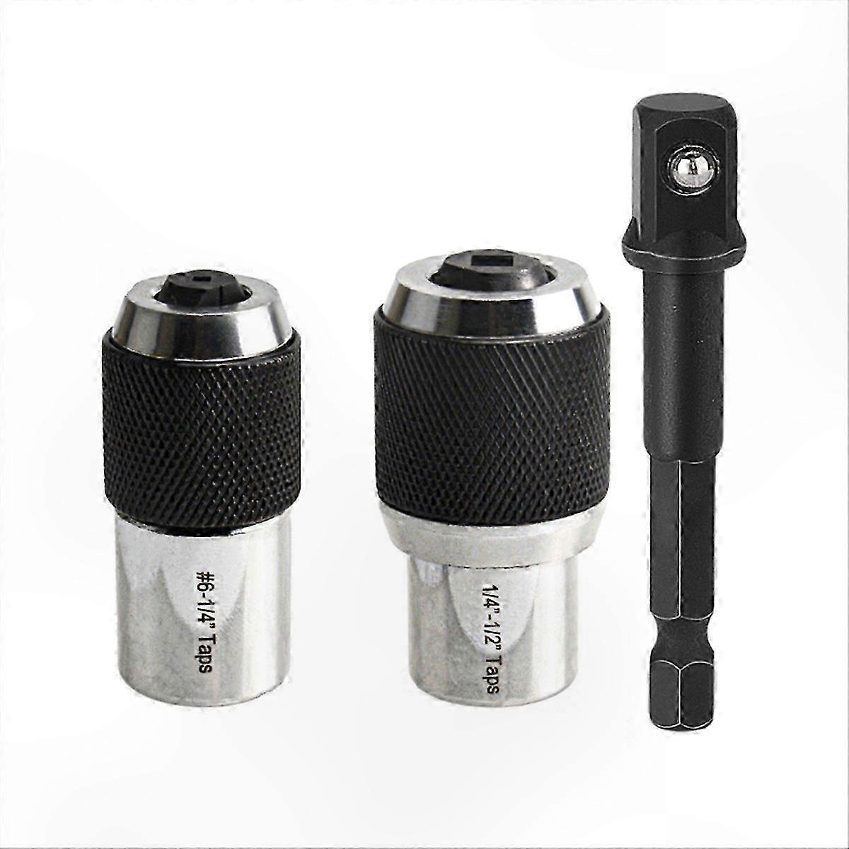 3-Piece Tap Extractor Socket Set with Adjustable Jaws, Compatible with 3/8" Socket Adapter