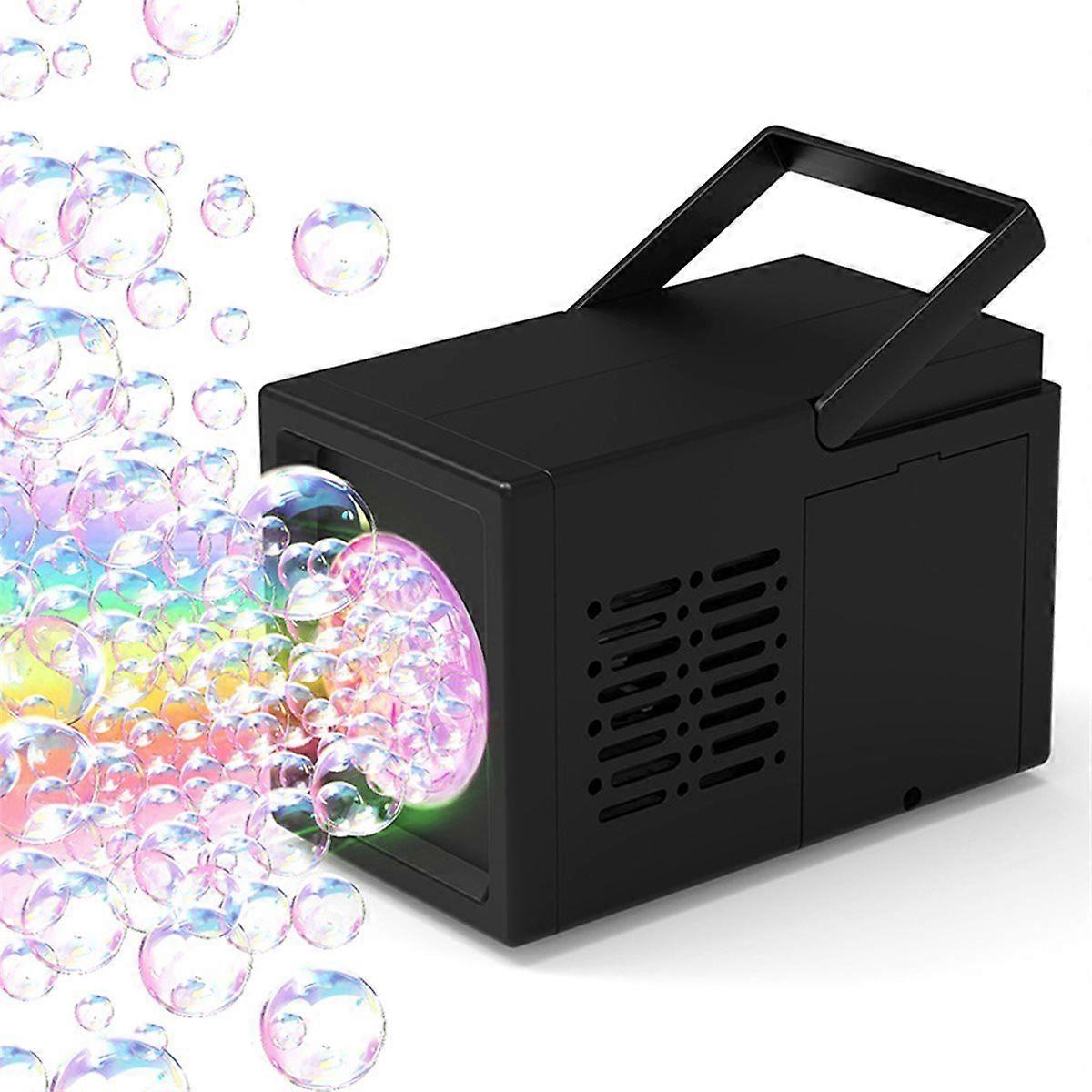 Fully Automatic Bubble Blowing Handheld Electric Bubble Machine Toy Outdoor Birthday Without Battery