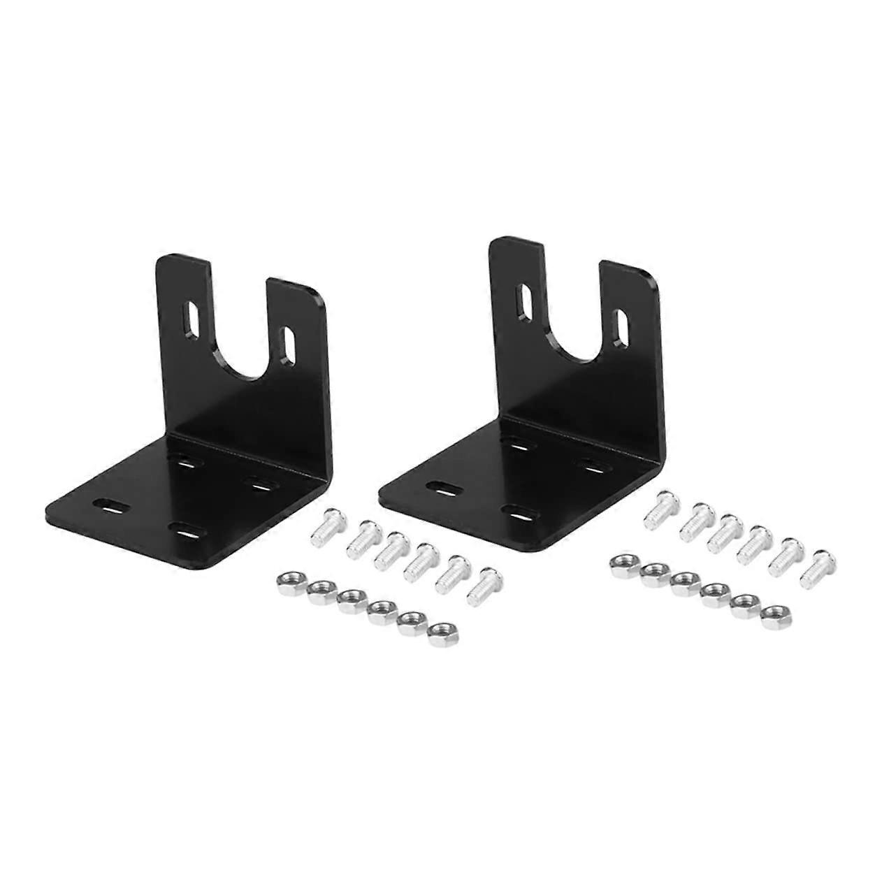 Stepper Motor Mount Bracket Set with Screws for Horizontal Installation and Robotics