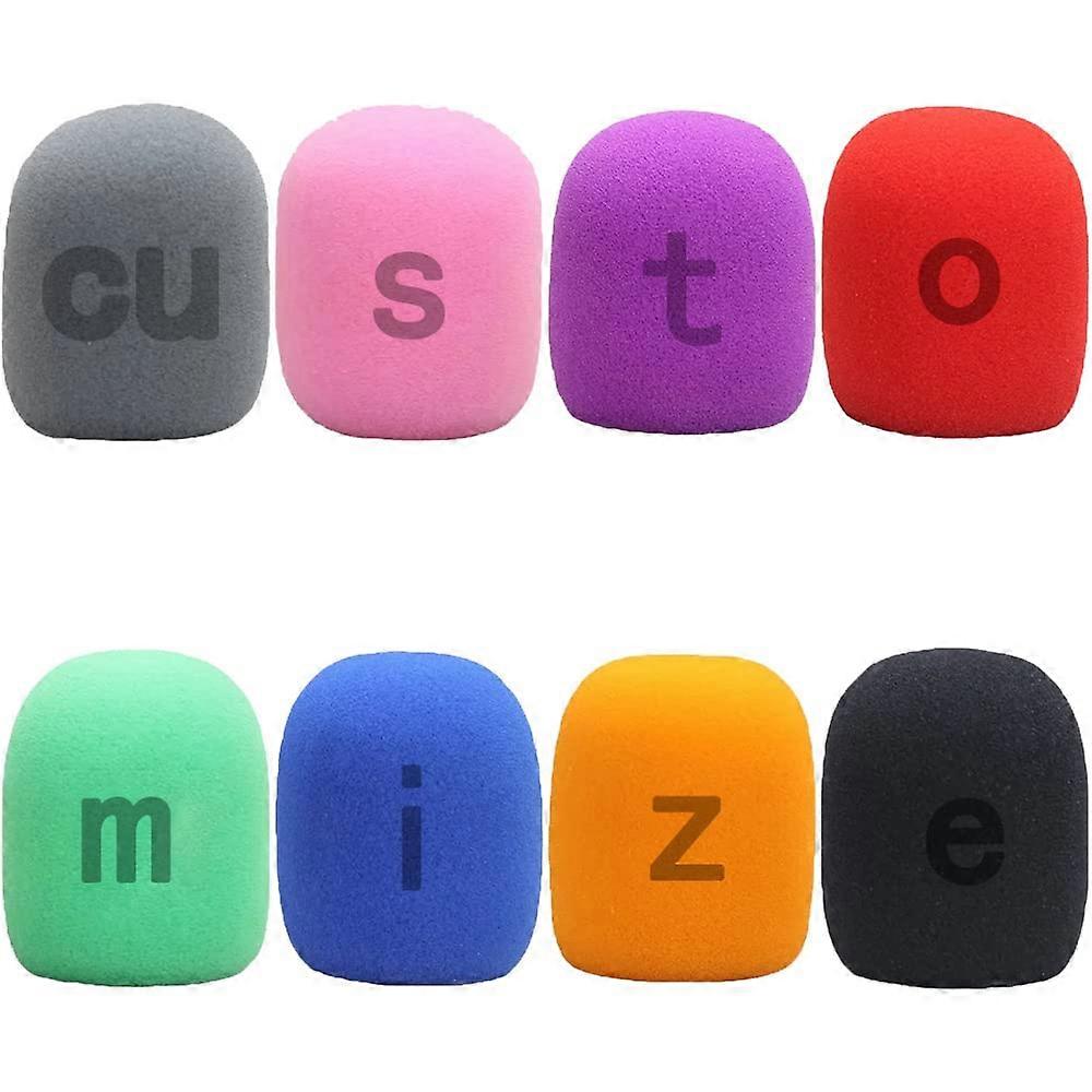 Custom Microphone Windscreen with  Printing, Dust and Moisture Protection, Universal Fit